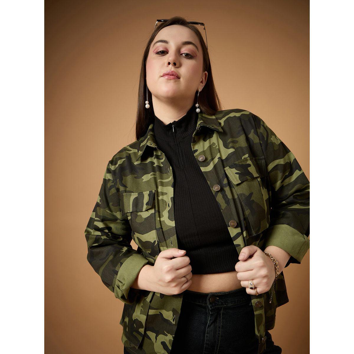 شاكيت بمقاس كبير وطبعة كاموفلاج ساسافراس × ستايلي-women-winterwear-coatsandjackets-jackets-image-1