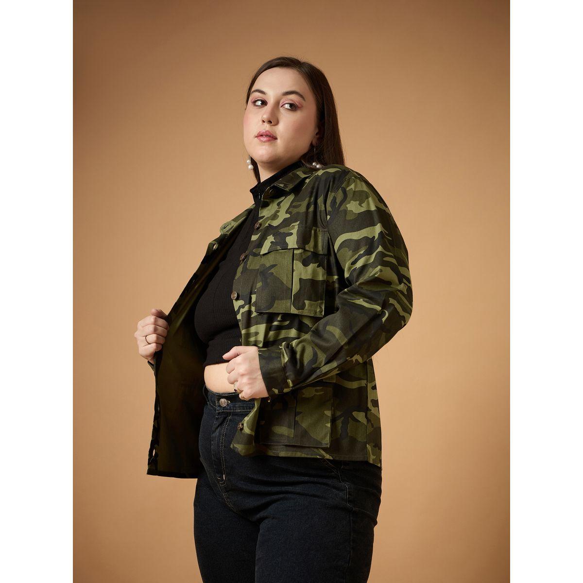 شاكيت بمقاس كبير وطبعة كاموفلاج ساسافراس × ستايلي-women-winterwear-coatsandjackets-jackets-image-3