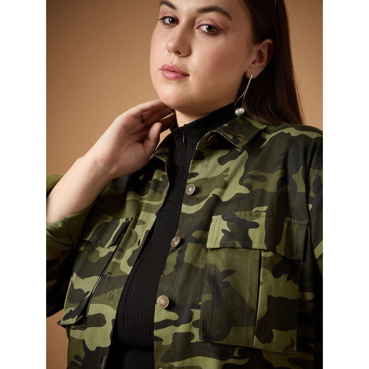 شاكيت بمقاس كبير وطبعة كاموفلاج ساسافراس × ستايلي-women-winterwear-coatsandjackets-jackets-image-4