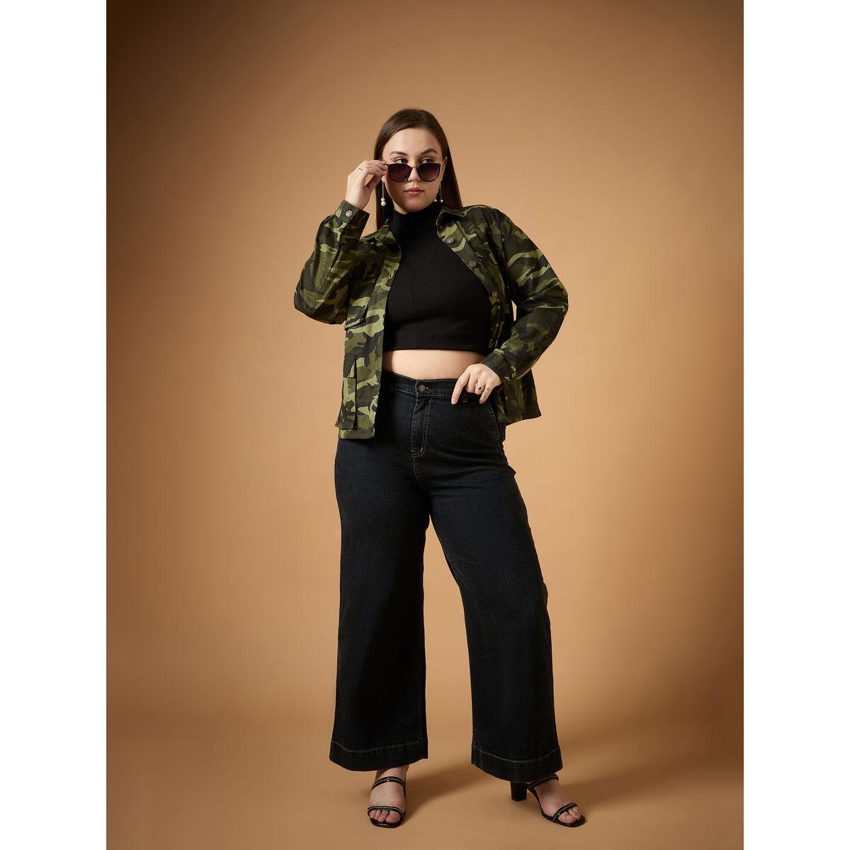 شاكيت بمقاس كبير وطبعة كاموفلاج ساسافراس × ستايلي-women-winterwear-coatsandjackets-jackets-image-7