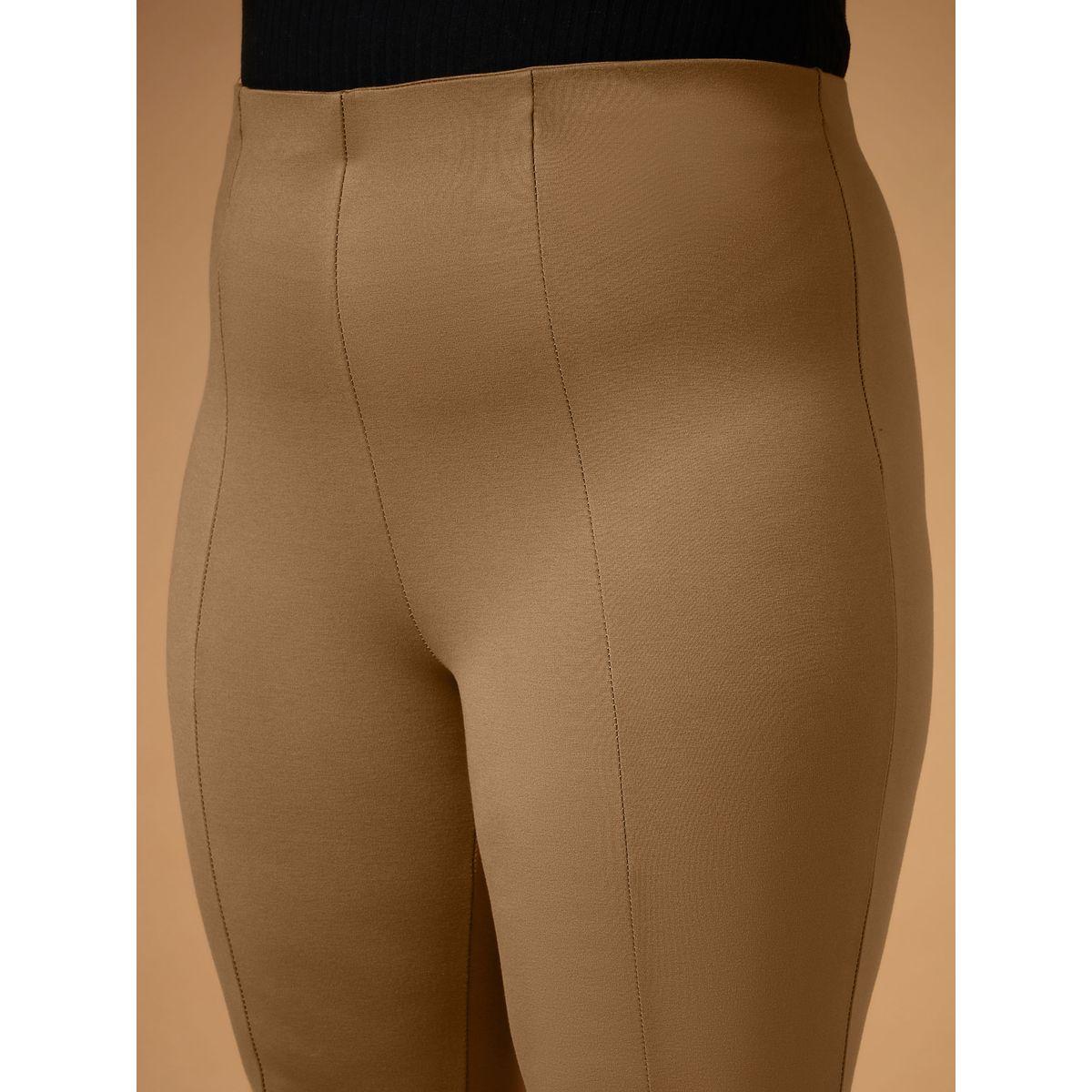 بنطال واسع بمقاس كبير وتفاصيل شق ساسافراس × ستايلي-women-clothing-bottoms-trousers-image-4