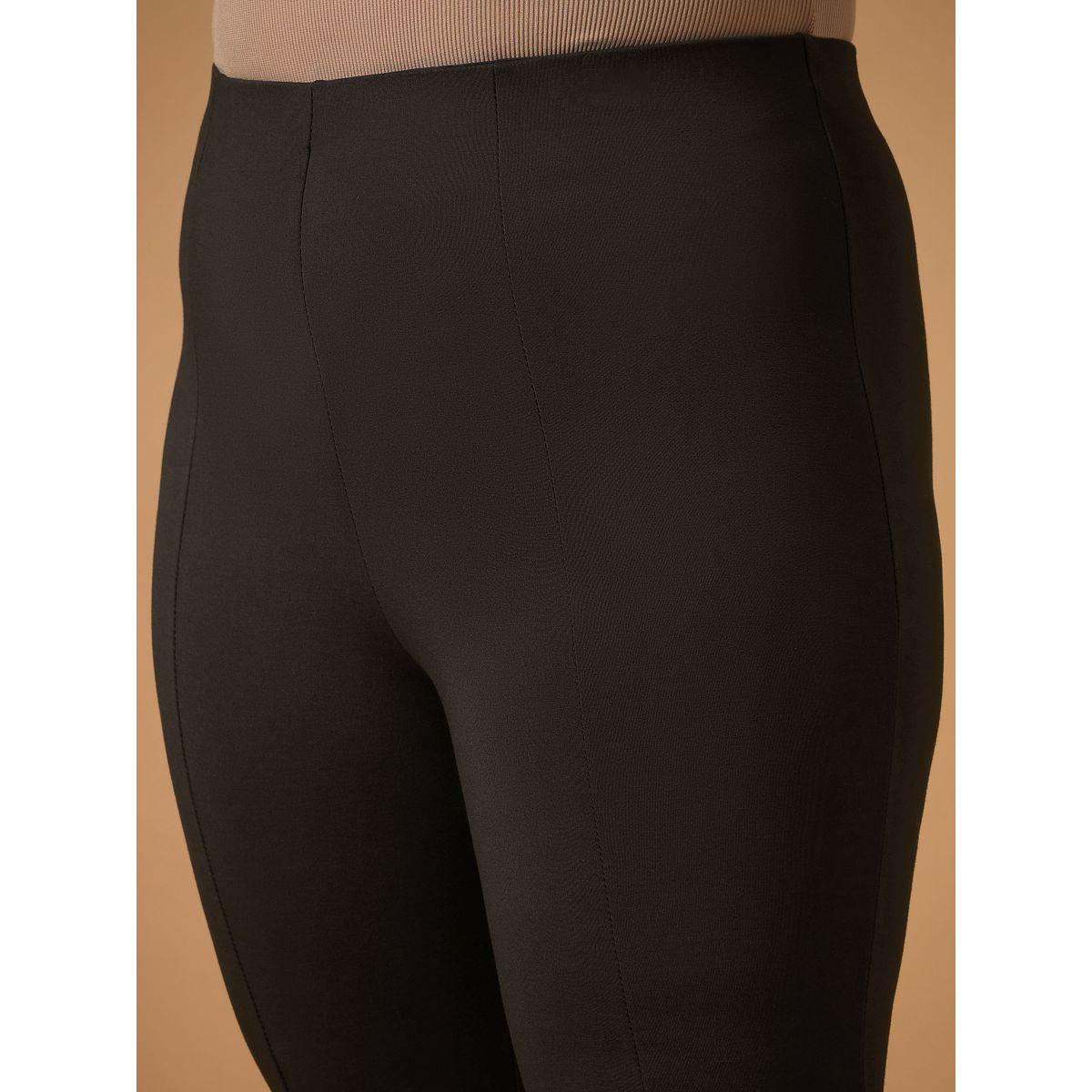 بنطال واسع بمقاس كبير وتفاصيل شق ساسافراس × ستايلي-women-clothing-bottoms-trousers-image-4
