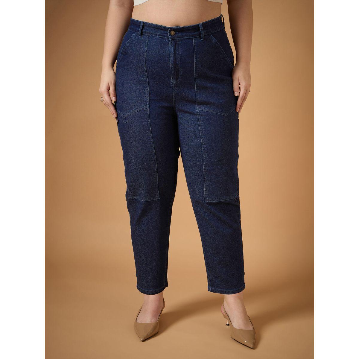 Sassafras X Styli  Plus Size Mid Rise Balloon Fit Jeans-women-clothing-bottoms-jeans-image-1