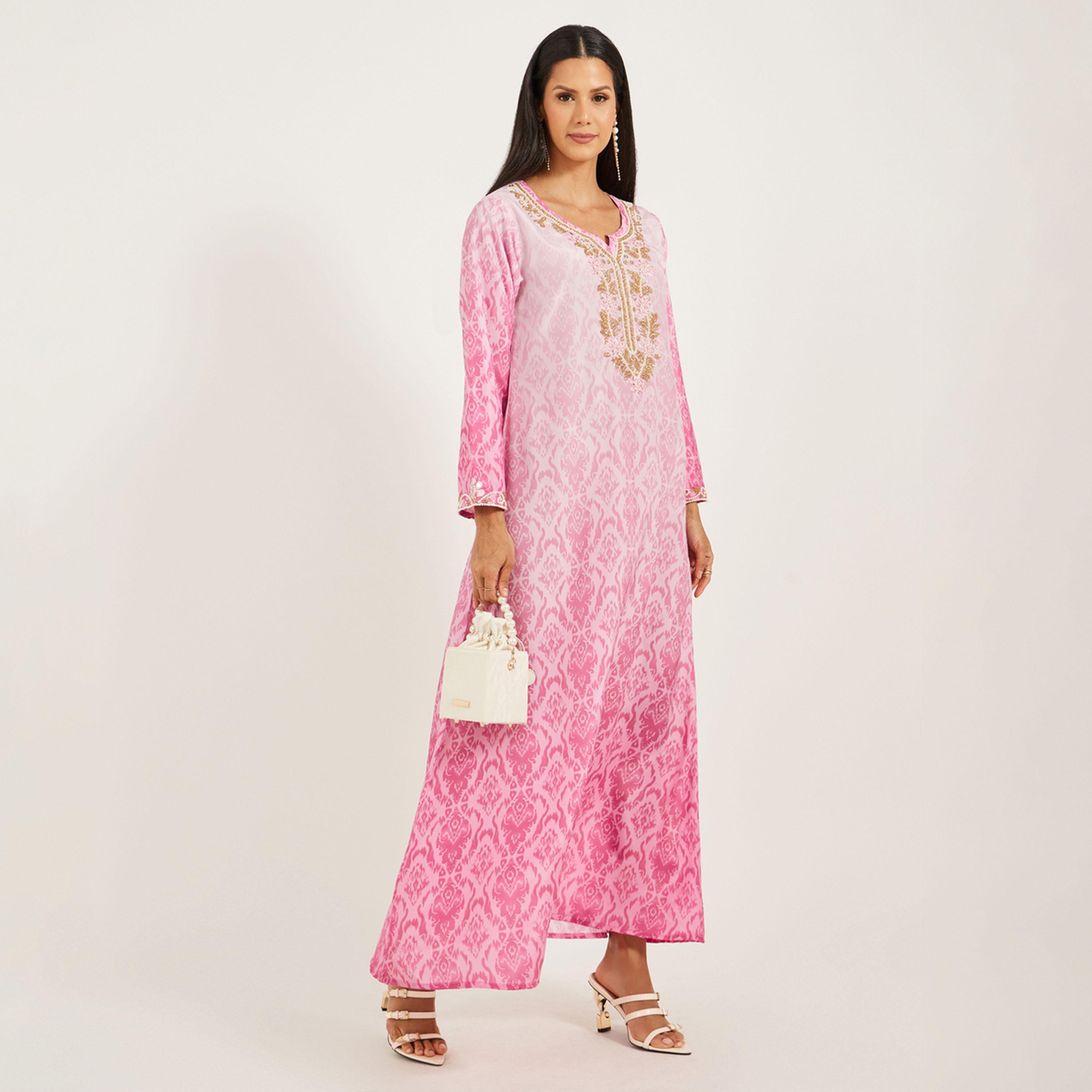 Maxim Creation X Styli Shaded Kaftan With Handwork-women-arabicclothing-kaftan-image-1