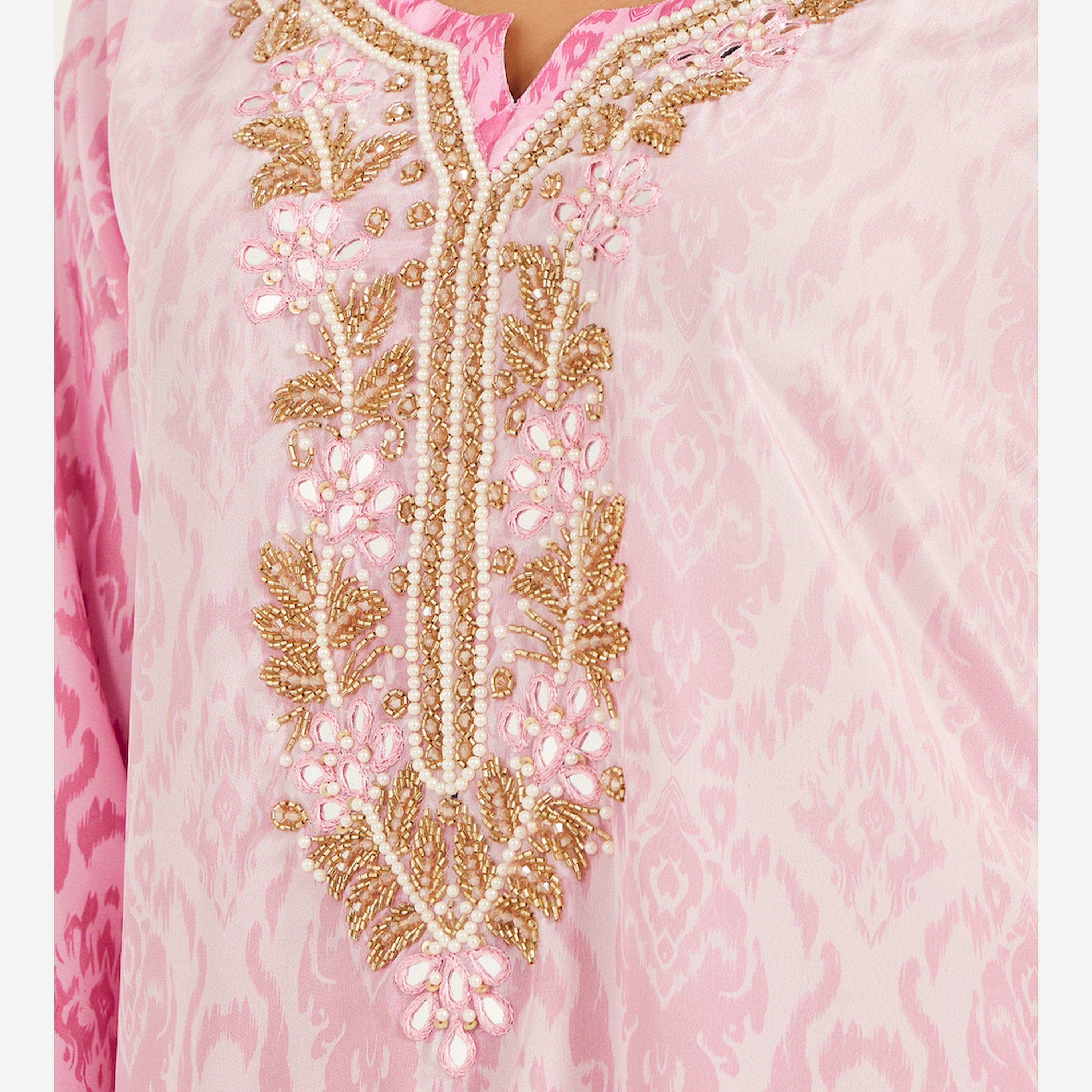 Maxim Creation X Styli Shaded Kaftan With Handwork-women-arabicclothing-kaftan-image-4