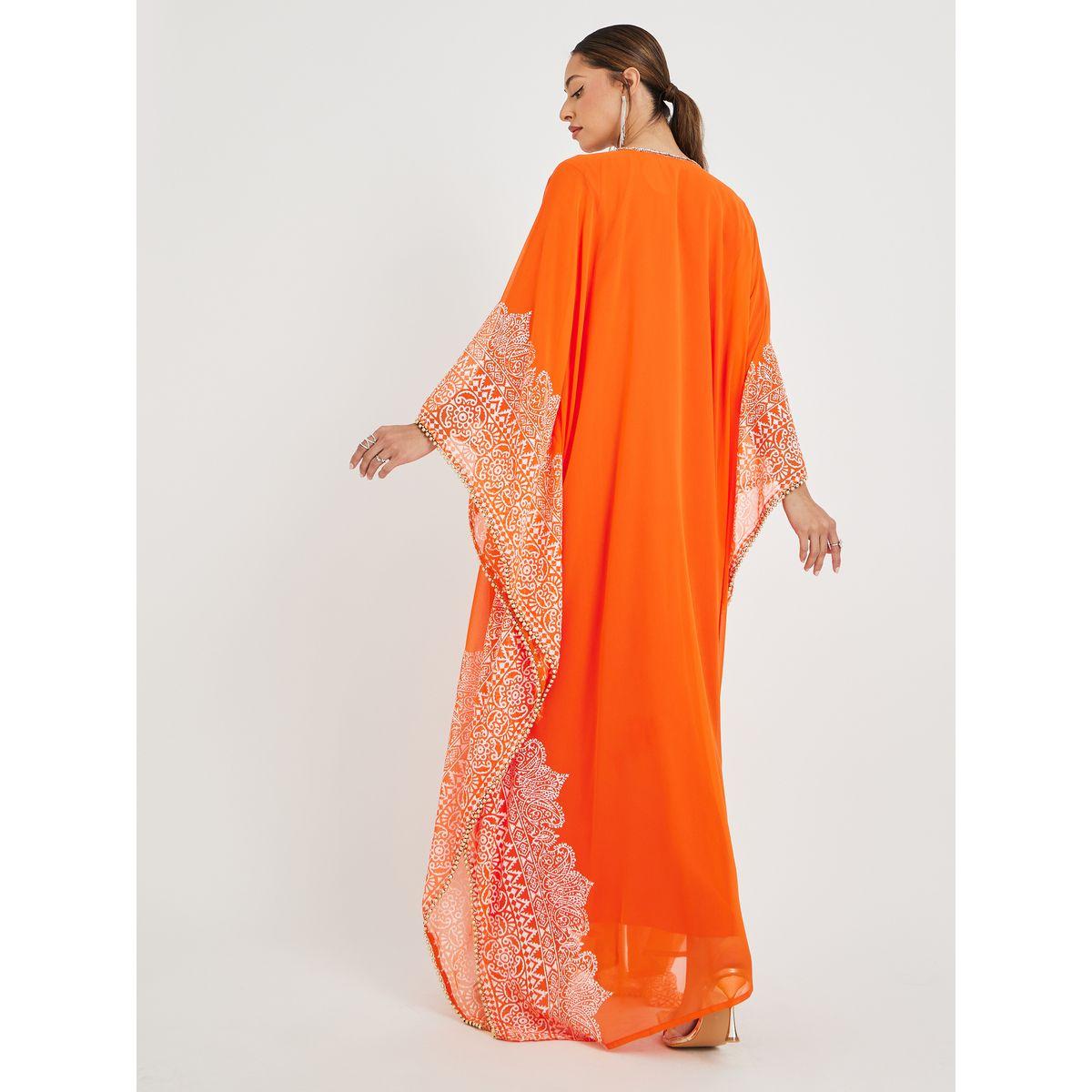 قفطان بطبعة جيورجيت وتفاصيل مُطرّزة-women-arabicclothing-kaftan-image-4