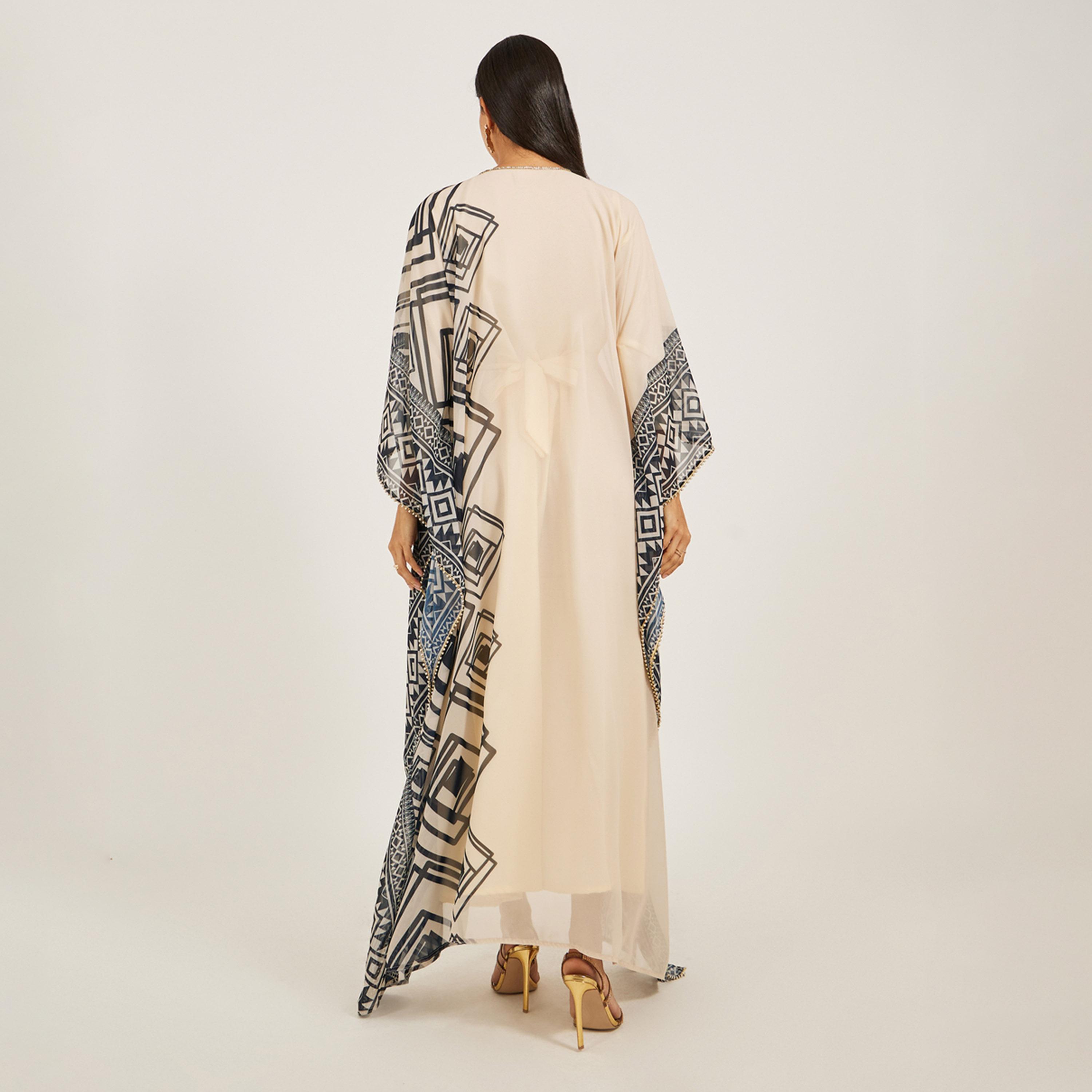 Maxim Creation X Styli Printed Georgette Kaftan With Handwork-women-arabicclothing-kaftan-image-5