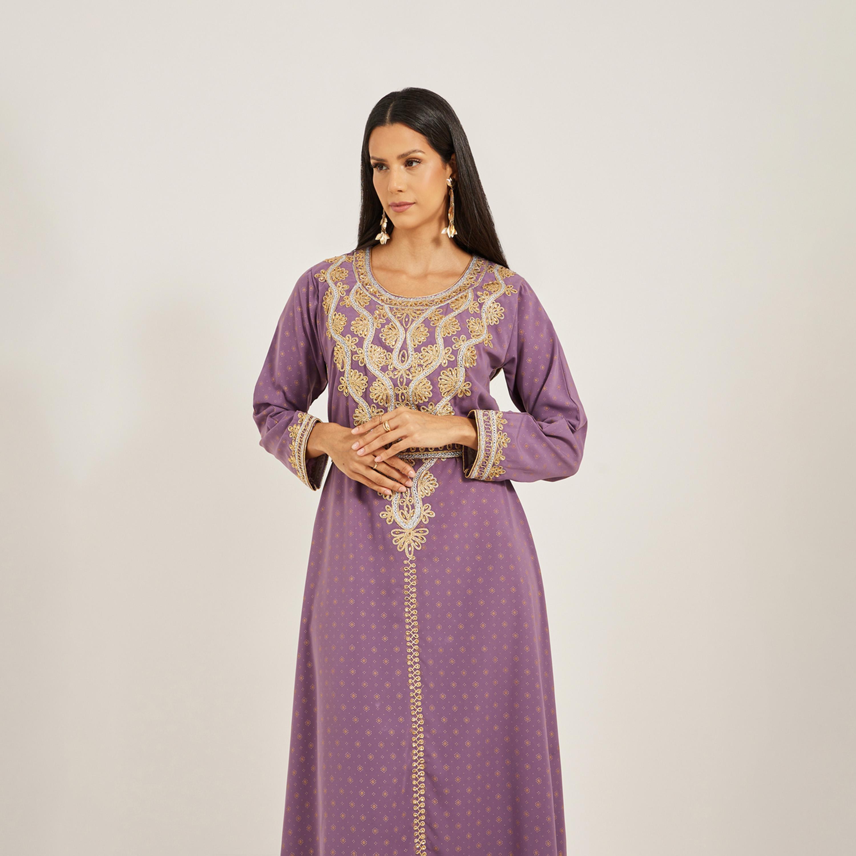 Maxim Creation X Styli Bsy Kaftan With Doriwork And Stones-women-arabicclothing-kaftan-image-3