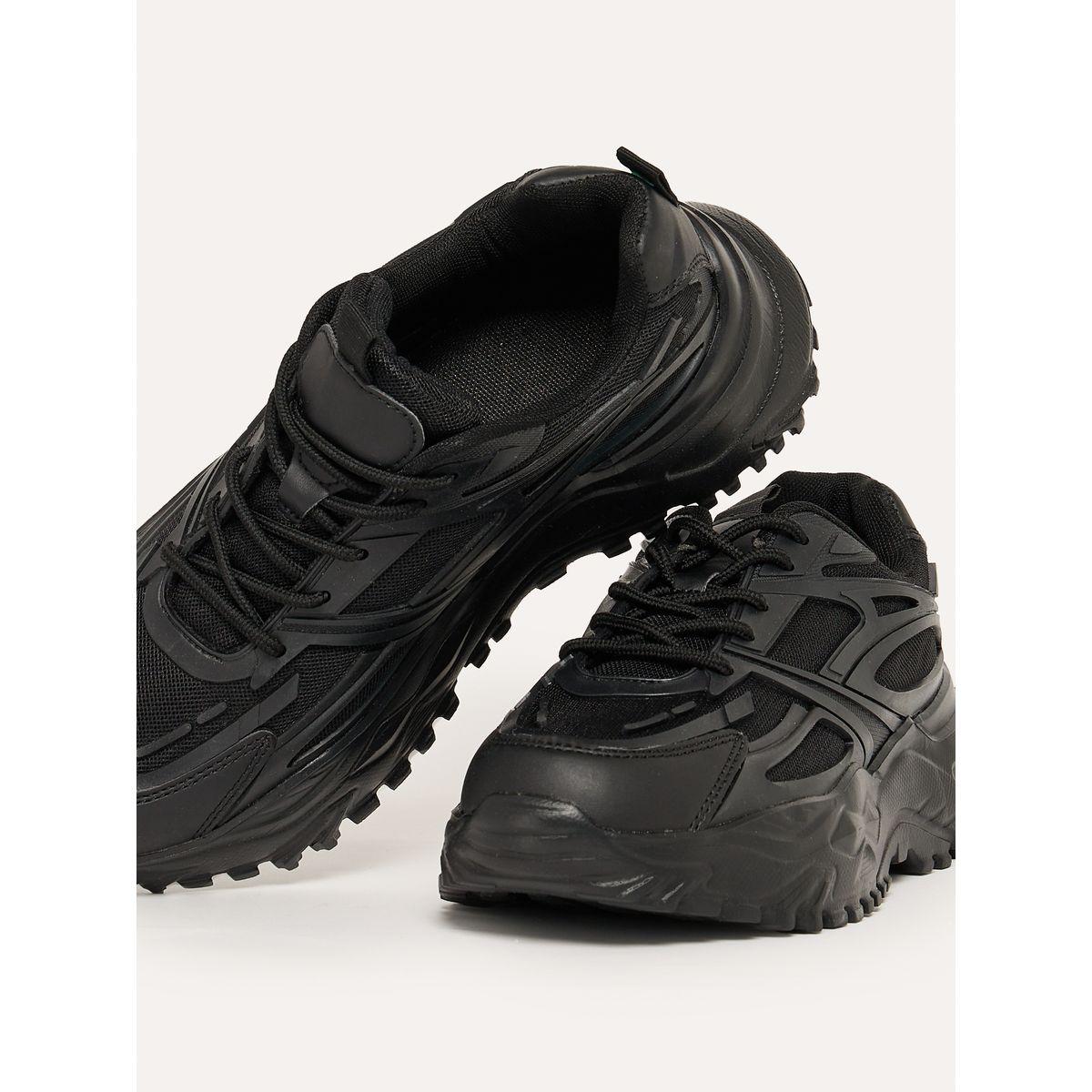 Take Two Textured Lace-Up Chunky Sneakers-women-shoes-sneakers-image-4