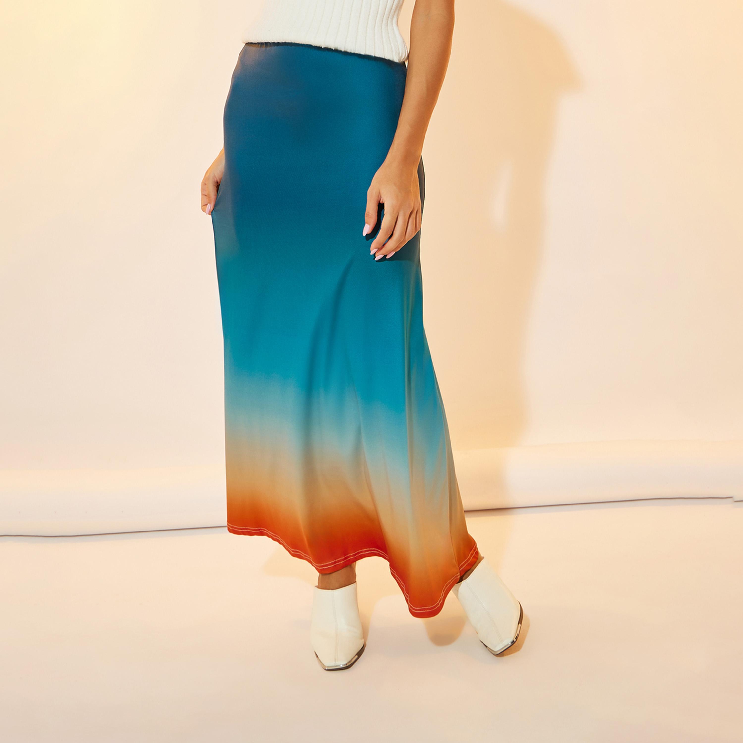 تنورة طويلة بطبعة اومبري-women-clothing-bottoms-skirts-image-2