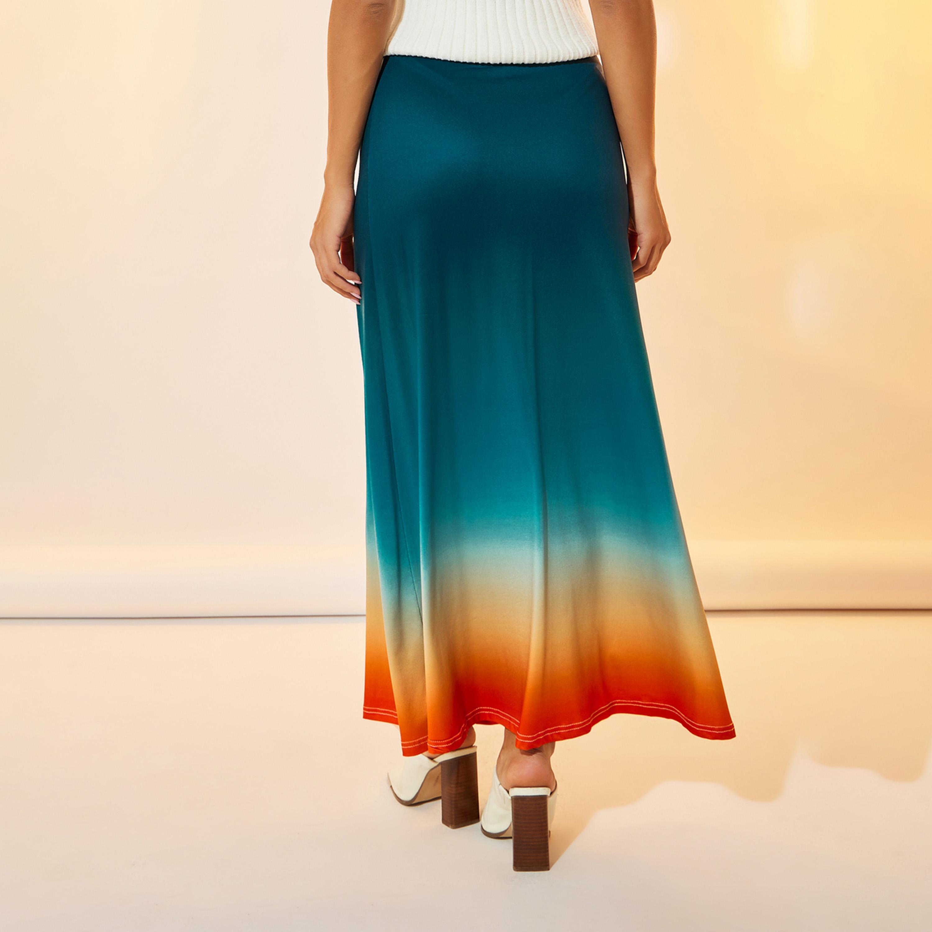 تنورة طويلة بطبعة اومبري-women-clothing-bottoms-skirts-image-4