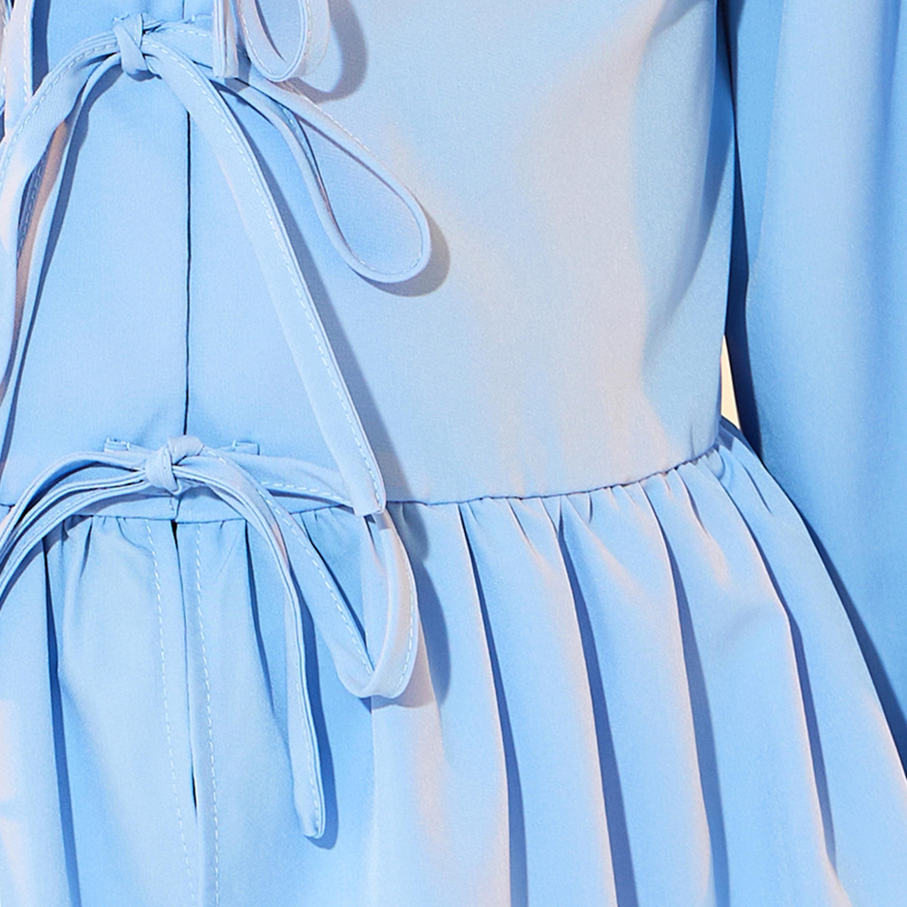 Take Two Solid Long Sleeve Ruffled Hem Shirt with Tie Up Detail-women-clothing-shirtsandblouses-shirts-image-3