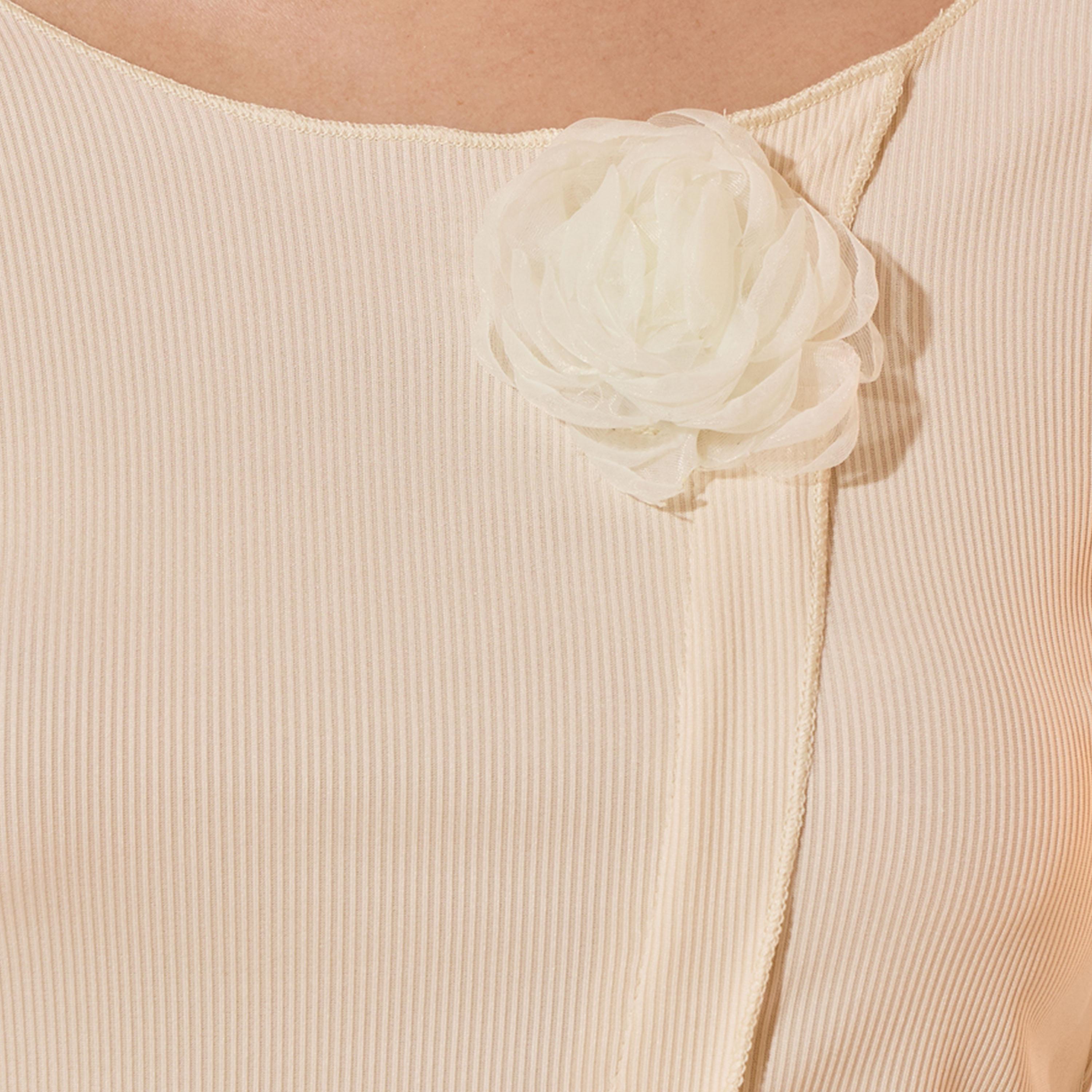 بلوزة سادة محبوكة بحافة غير متماثلة الطول-women-clothing-shirtsandblouses-blouses-image-3