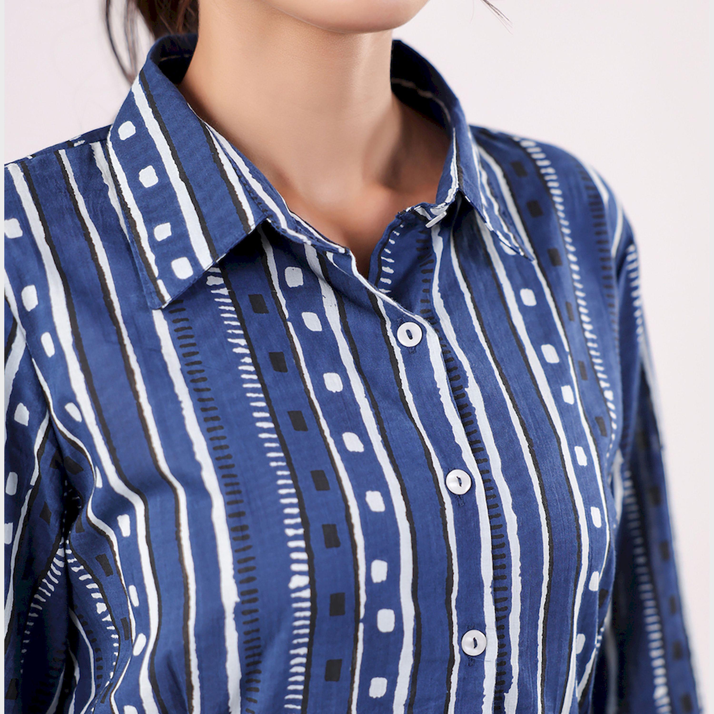 Sanskrutihomes X Styli Women Striped Printed Cotton Night Suit-women-clothing-nightwear-pyjamas-longsets-image-5