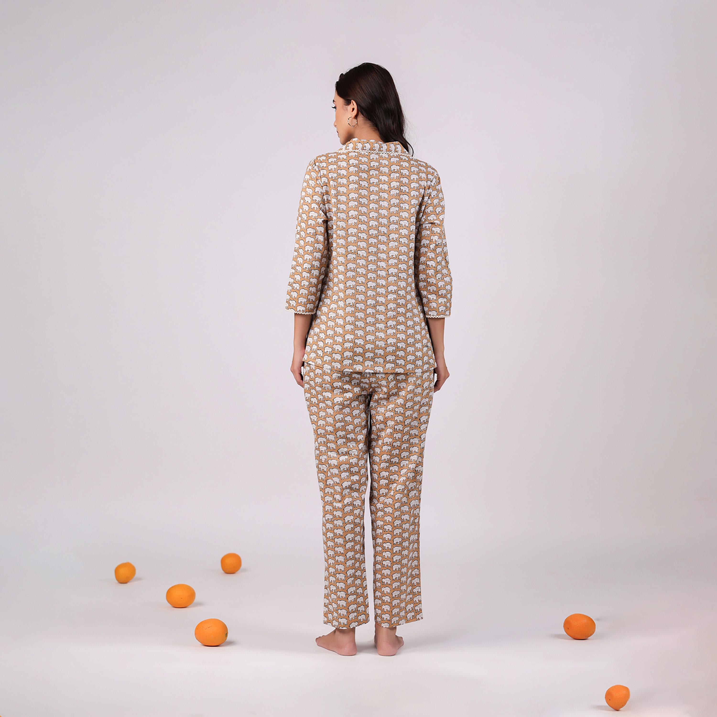 سانسكروتي هومز × ستايلي - طقم نوم للنساء مطبوع من القطن الخالص-women-clothing-nightwear-pyjamas-longsets-image-2