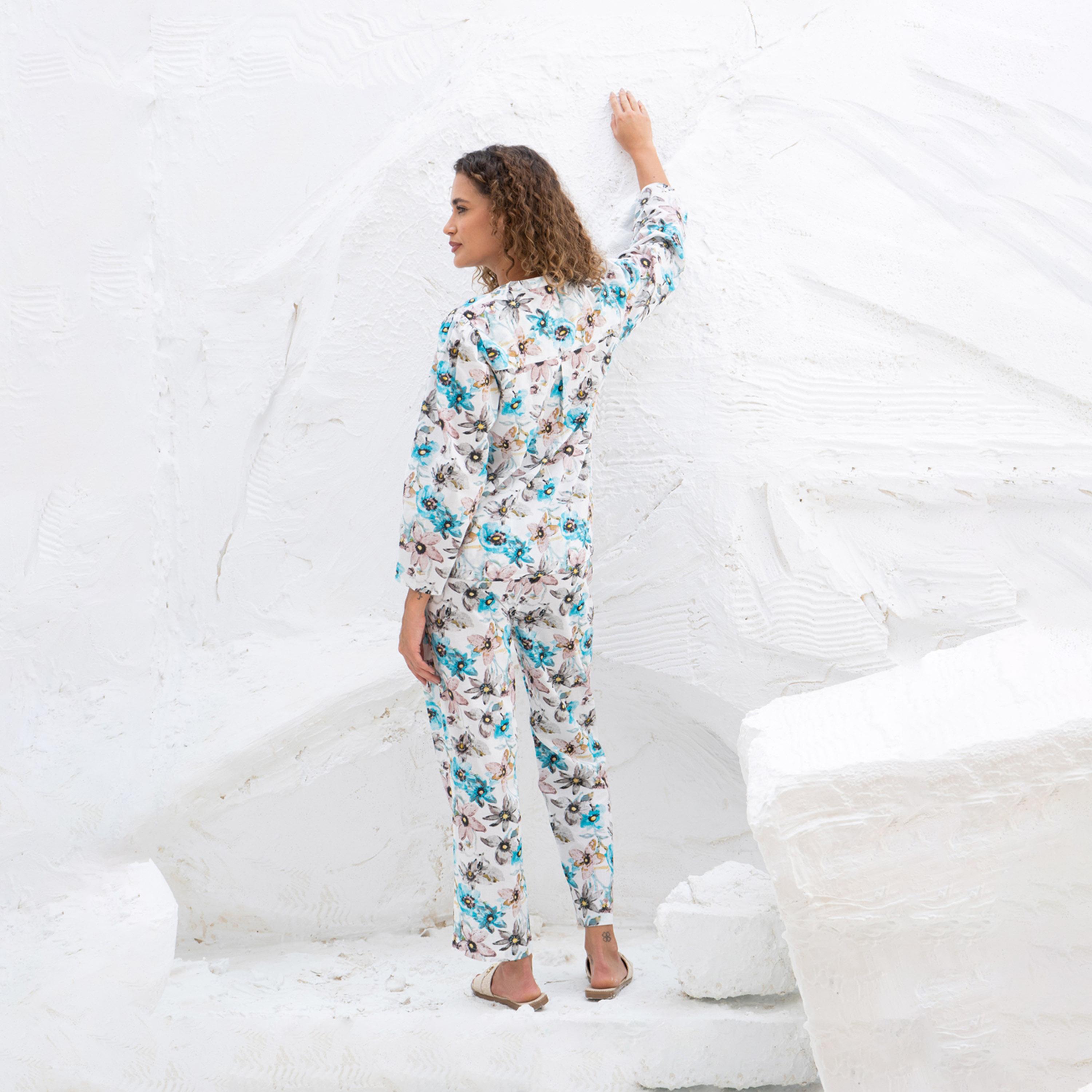 Sanskrutihomes X Styli Women Floral Printed Night Suit-women-clothing-nightwear-pyjamas-longsets-image-5