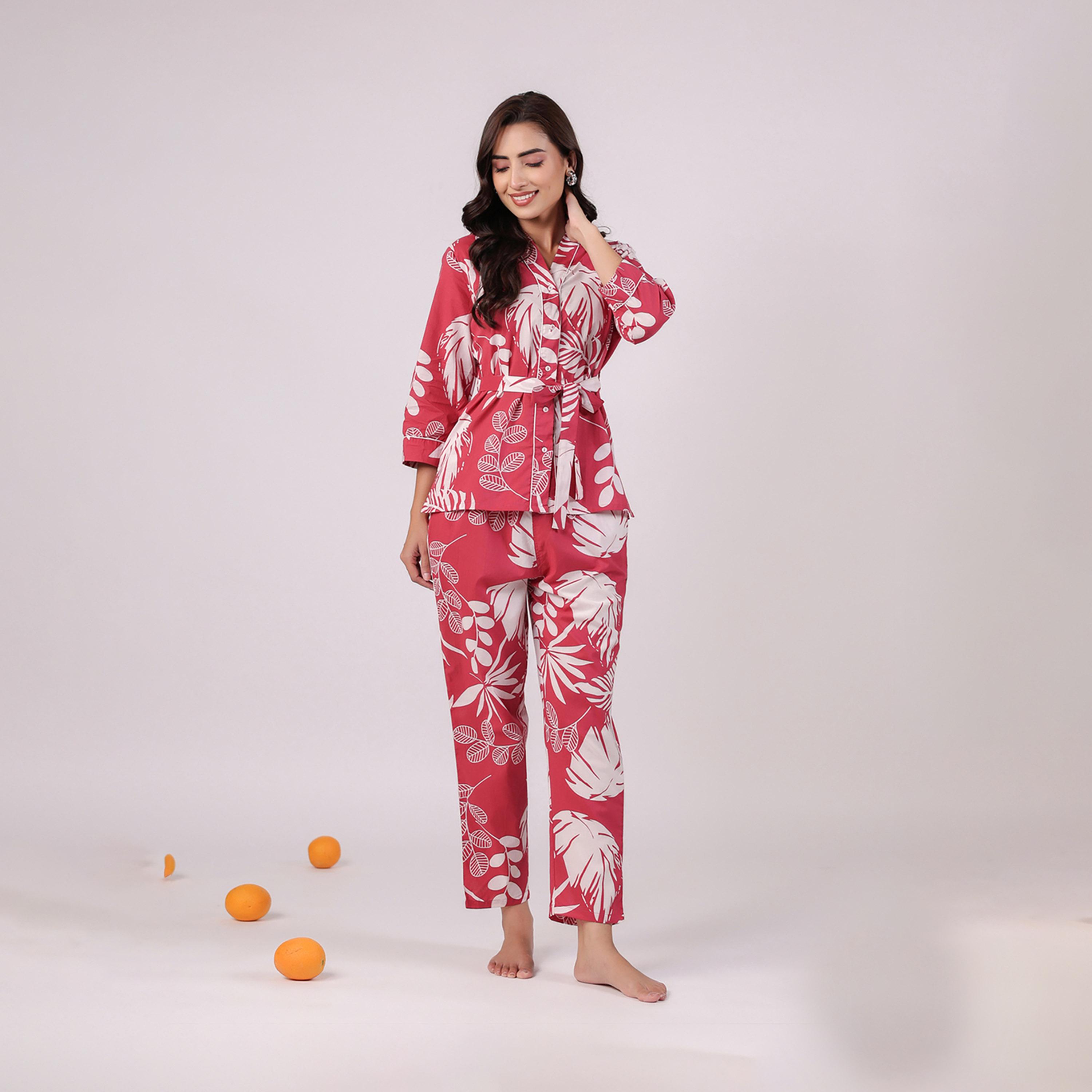Sanskrutihomes X Styli Women Printed Cotton Night Suit-women-clothing-nightwear-pyjamas-longsets-image-5