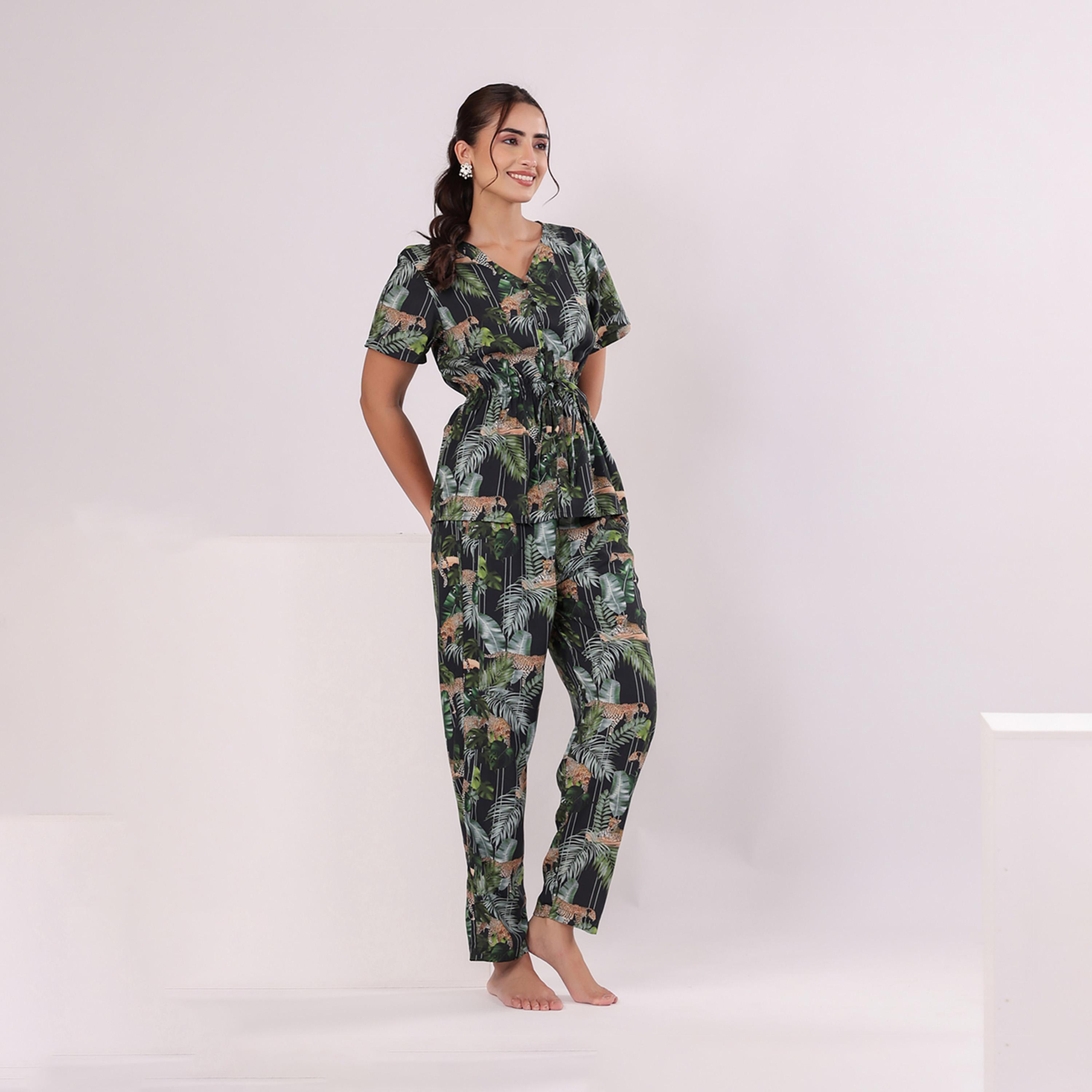 Sanskrutihomes X Styli Women Printed Cotton Night Suit-women-clothing-nightwear-pyjamas-longsets-image-3