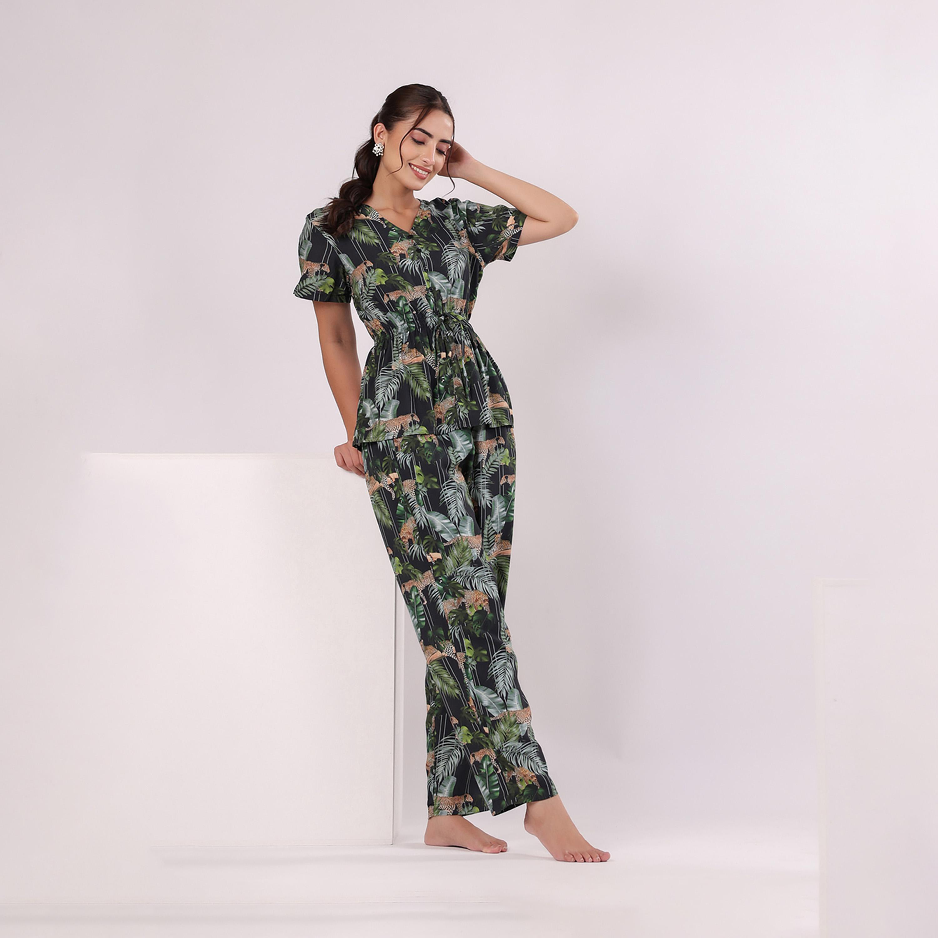 Sanskrutihomes X Styli Women Printed Cotton Night Suit-women-clothing-nightwear-pyjamas-longsets-image-4