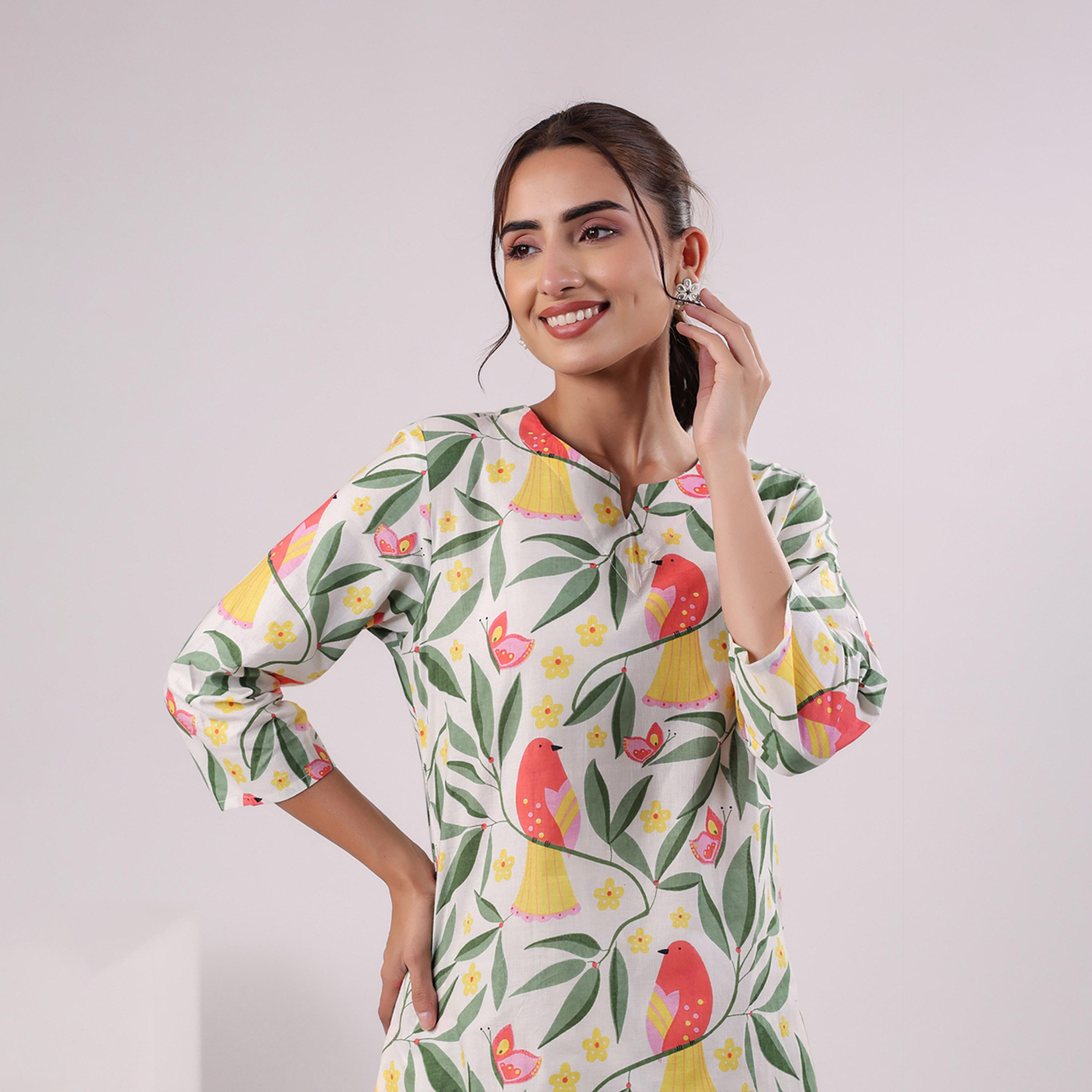 Sanskrutihomes X Styli Women Floral Printed Cotton Night Suit-women-clothing-nightwear-pyjamas-longsets-image-5