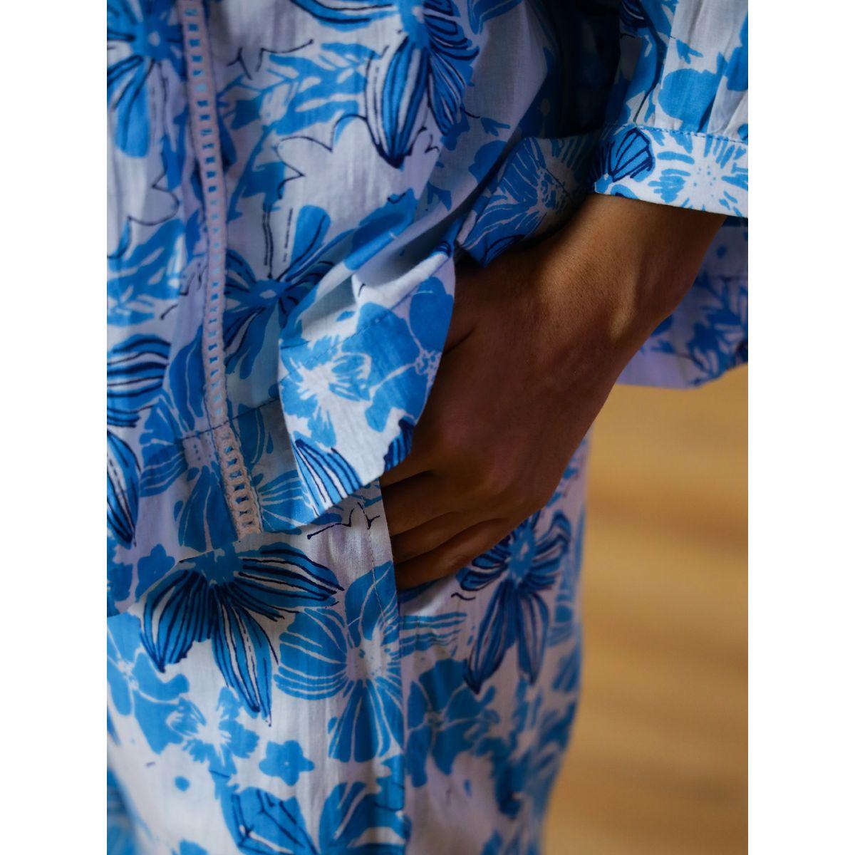 Sanskrutihomes Women Floral Printed Cotton Shirt and Pyjama Set-women-clothing-nightwear-pyjamas-longsets-image-7