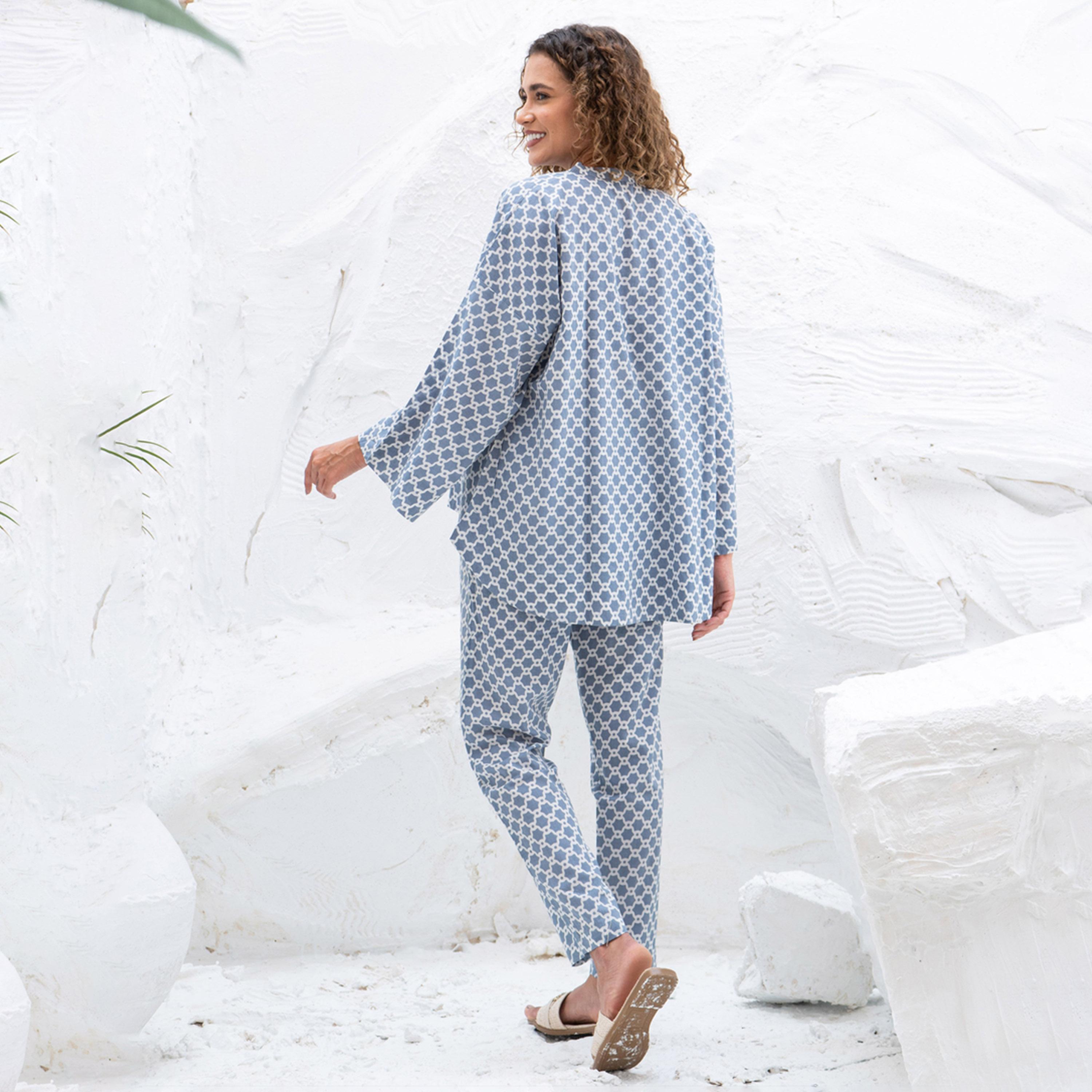 سانسكروتي هومز × ستايلي - طقم نوم للنساء مطبوعة-women-clothing-nightwear-pyjamas-longsets-image-4
