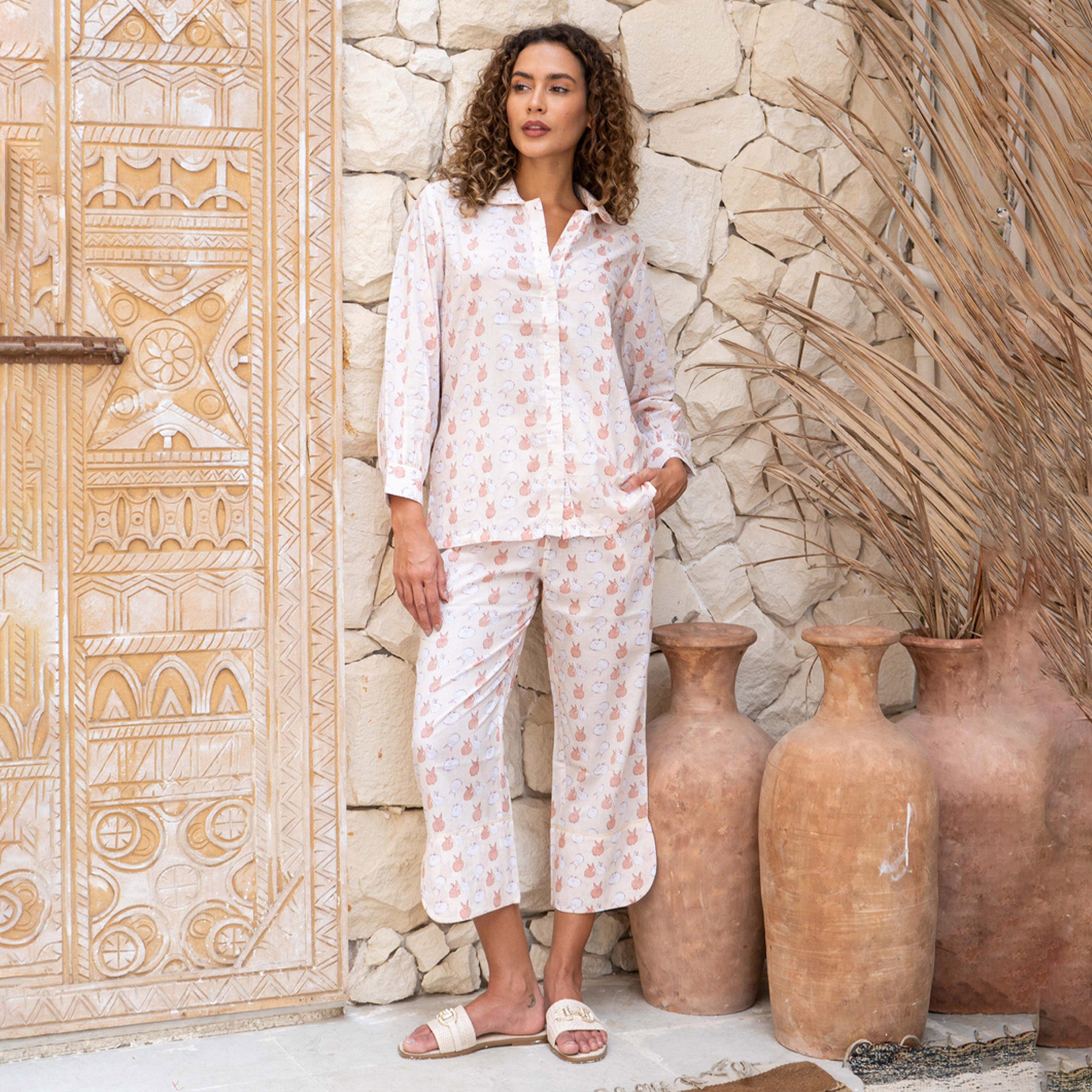 سانسكروتي هومز × ستايلي - طقم نوم للنساء بطبعات حيوانيات-women-clothing-nightwear-pyjamas-longsets-image-6
