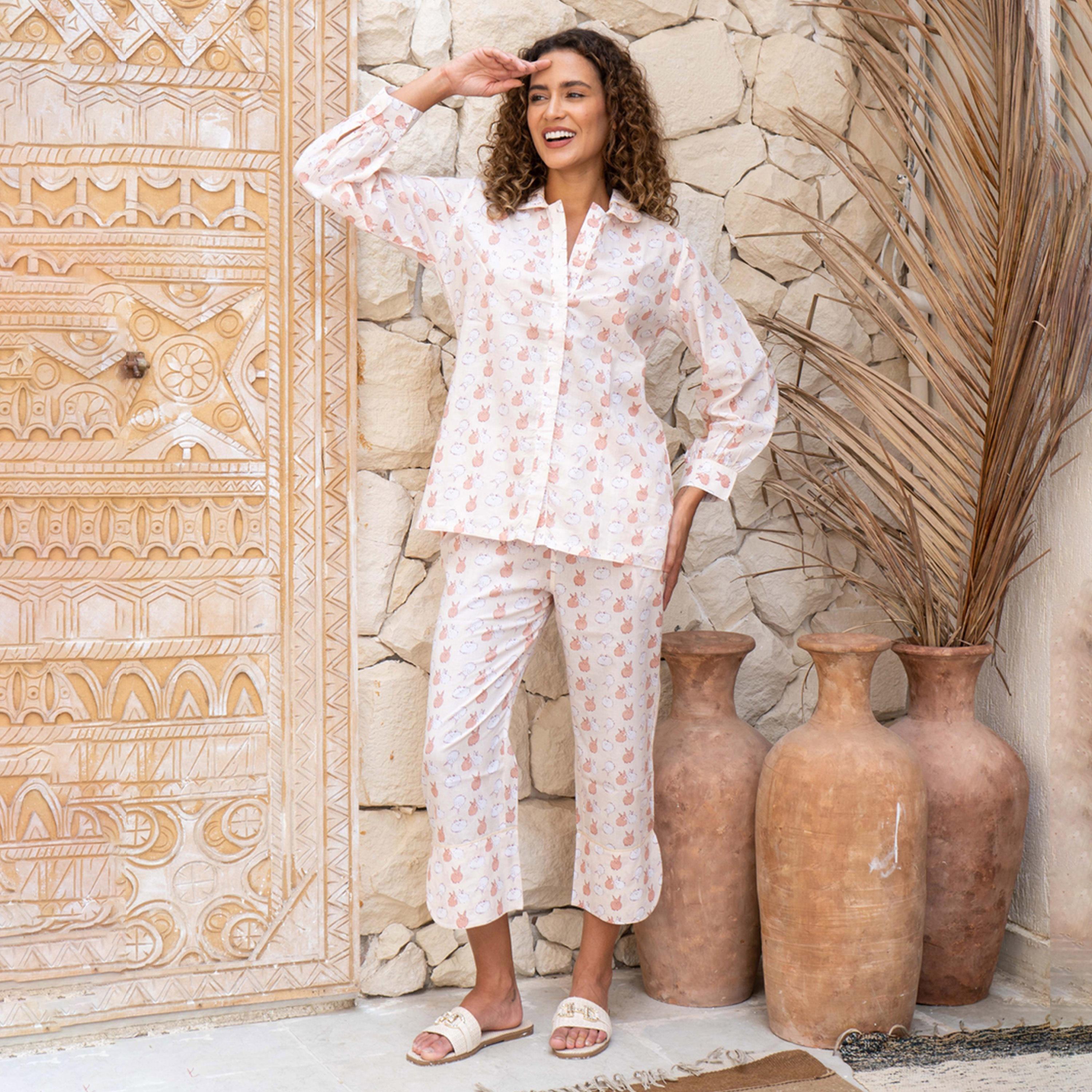 سانسكروتي هومز × ستايلي - طقم نوم للنساء بطبعات حيوانيات-women-clothing-nightwear-pyjamas-longsets-image-5
