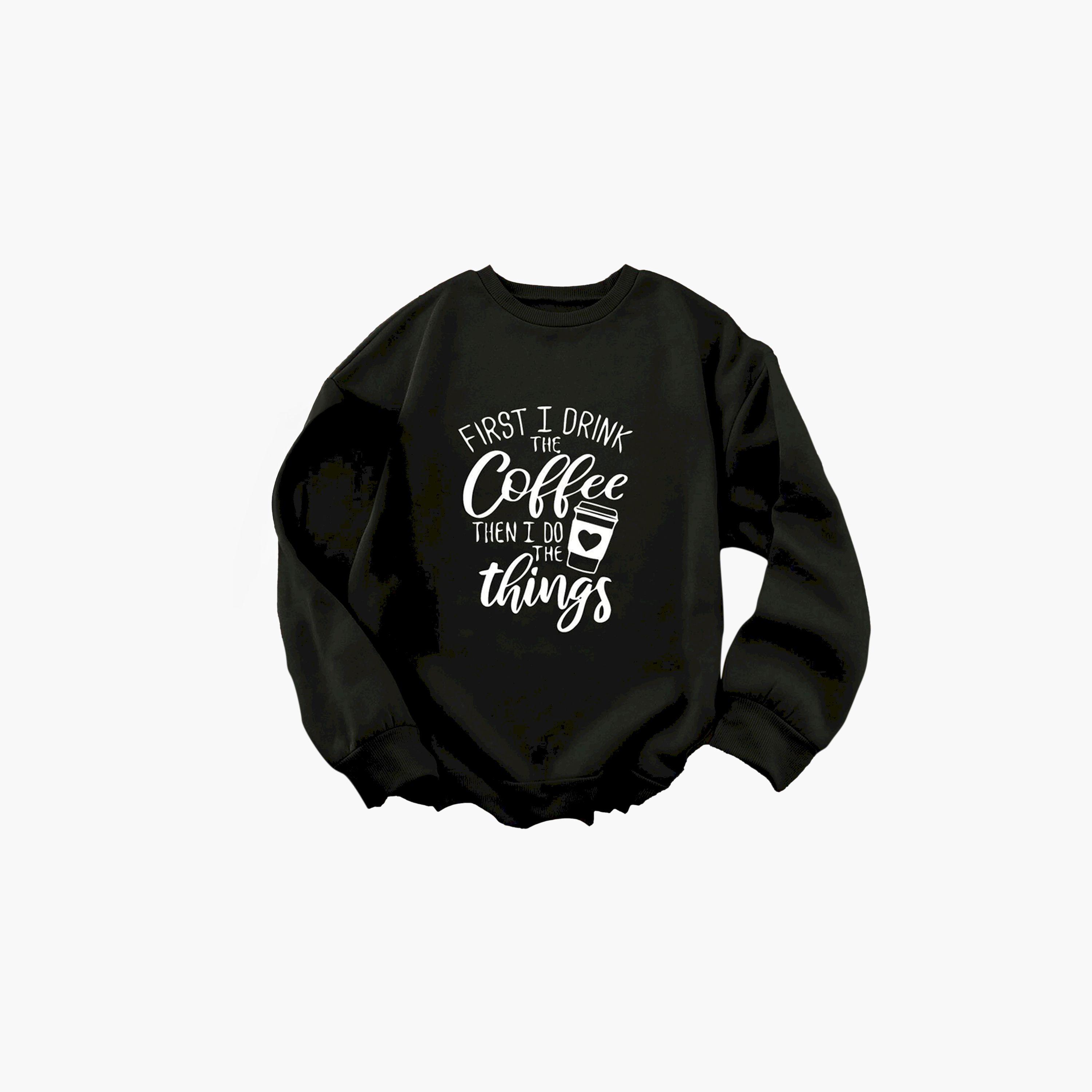 كوتي × ستايلي - سويت شيرت نسائي مطبوع بأكمام كاملة ورقبة دائرية-women-clothing-hoodiesandsweatshirts-sweatshirts-image-1