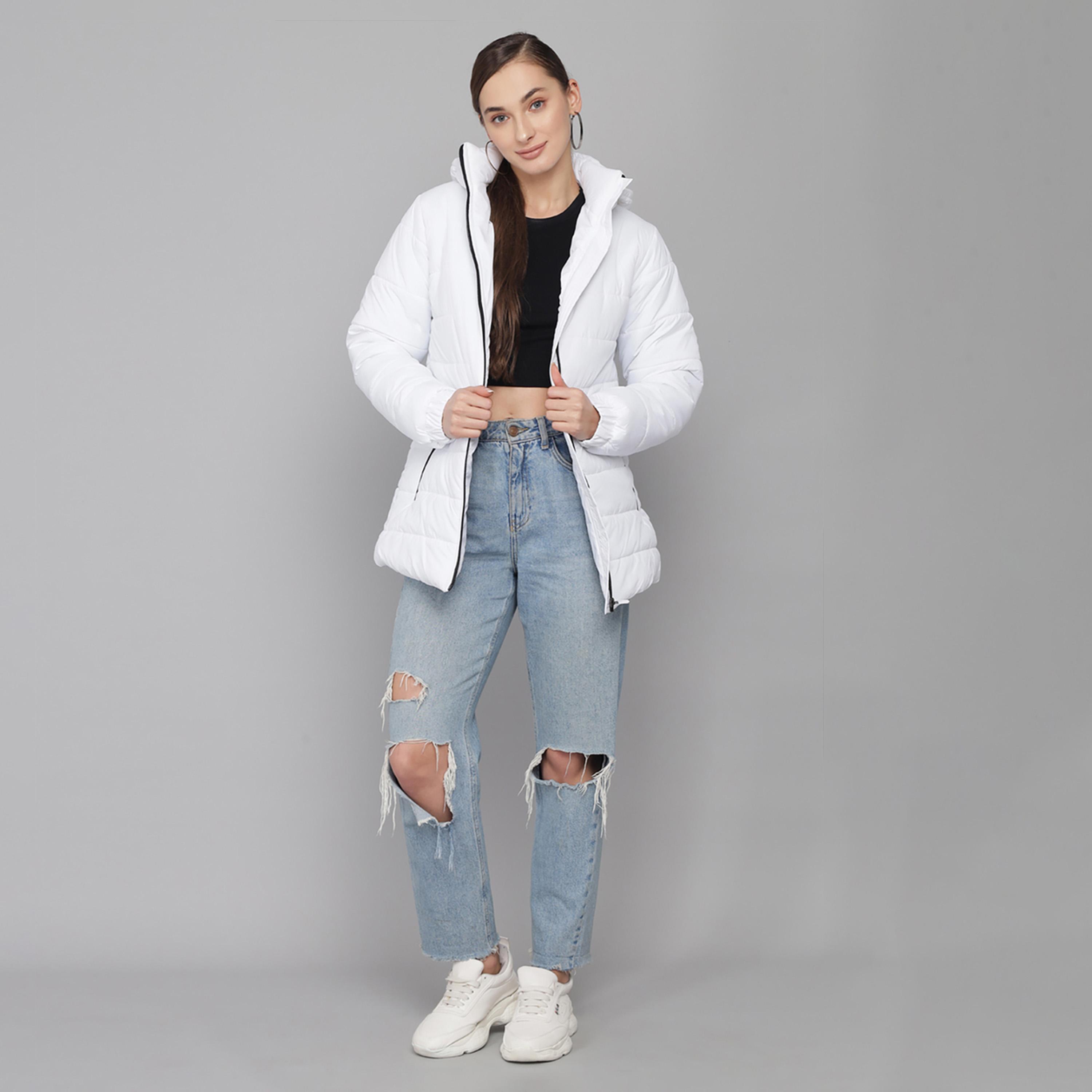 Kotty X Styli Womens Solid Full Sleeve Nylon Hooded Neck Puffer Jacket-women-winterwear-coatsandjackets-jackets-image-5
