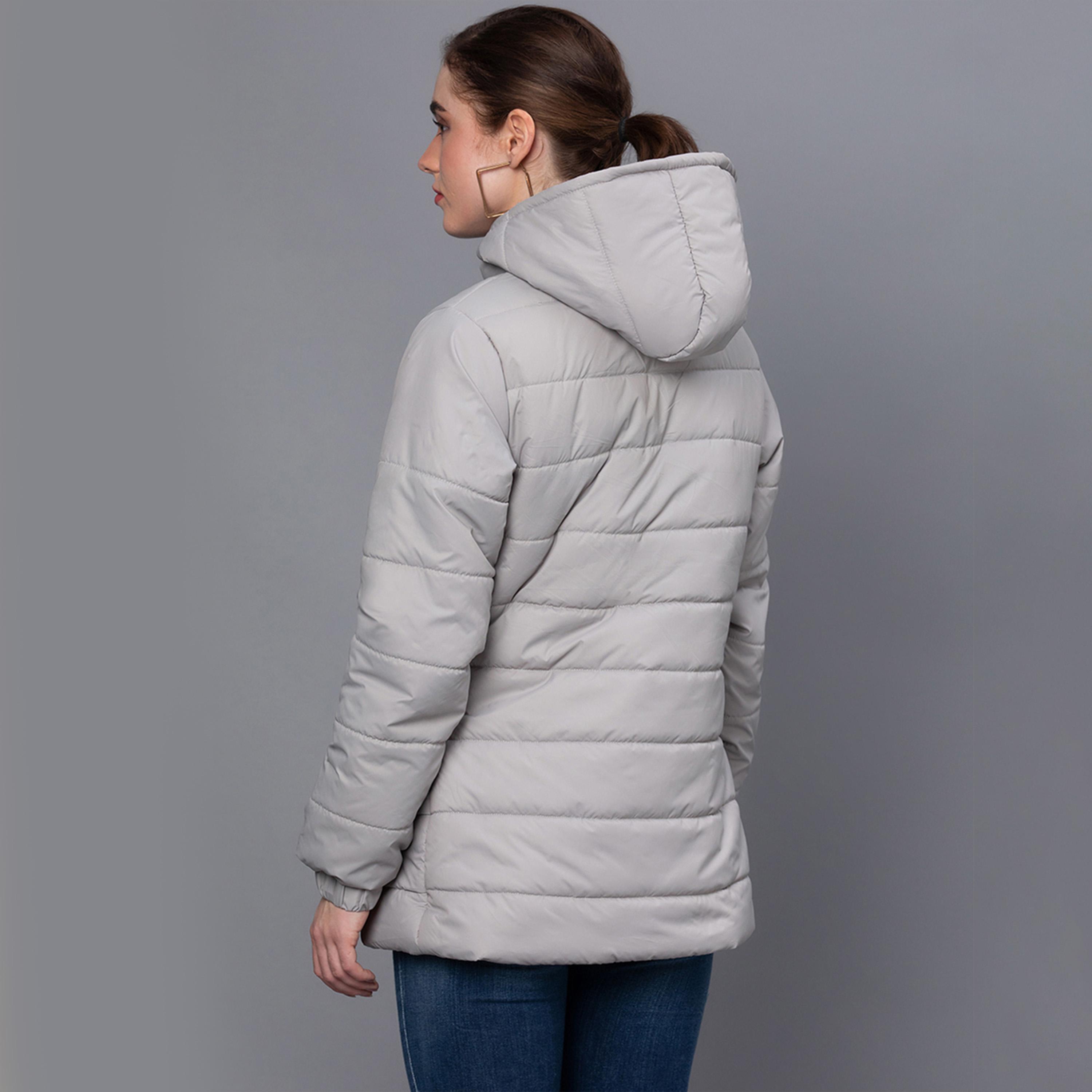 Kotty X Styli Womens Solid Full Sleeve Nylon Hooded Neck Puffer Jacket-women-winterwear-coatsandjackets-jackets-image-3