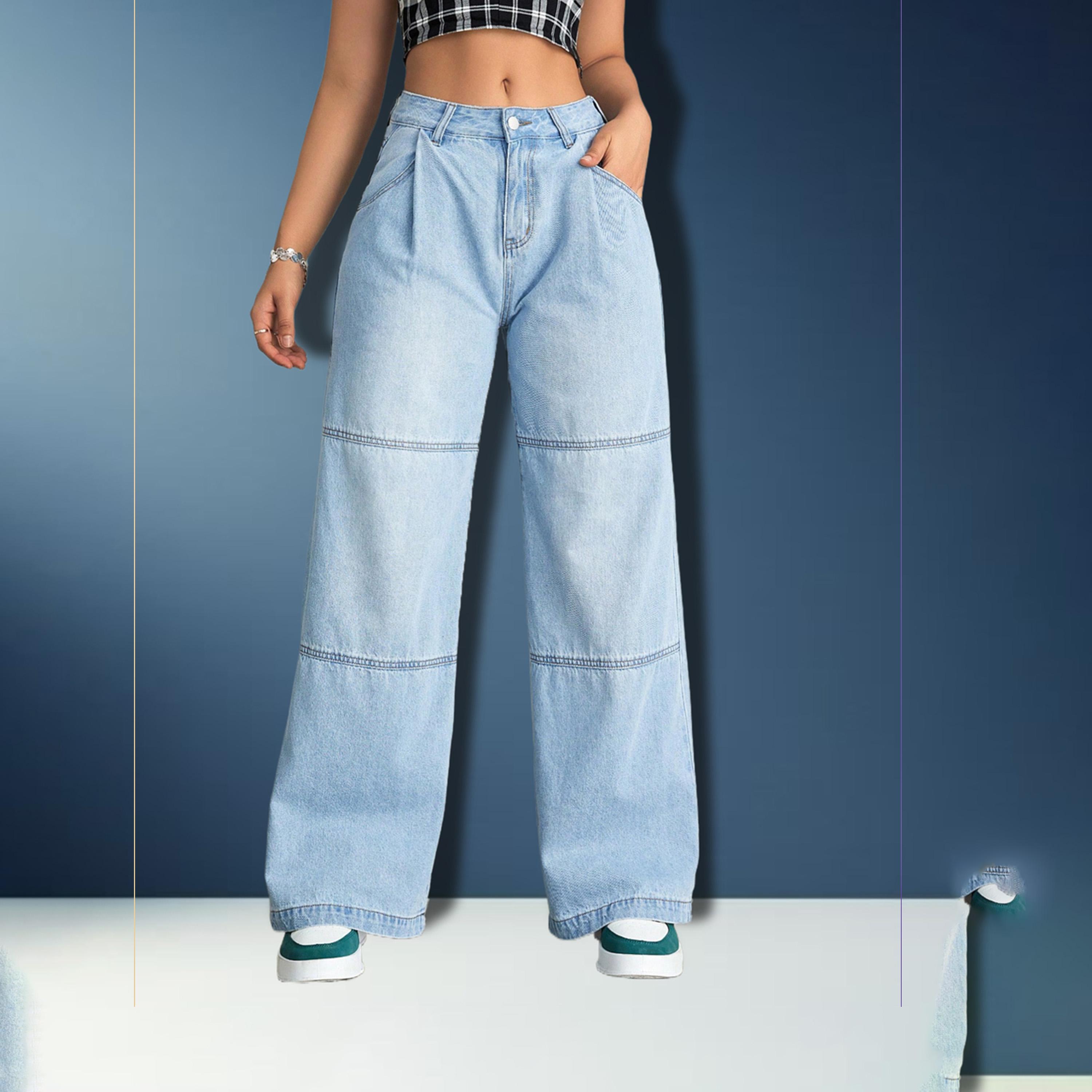 Kotty X Styli Womens Straight Fit Clean Look Stretchable Jeans-women-clothing-bottoms-jeans-image-3