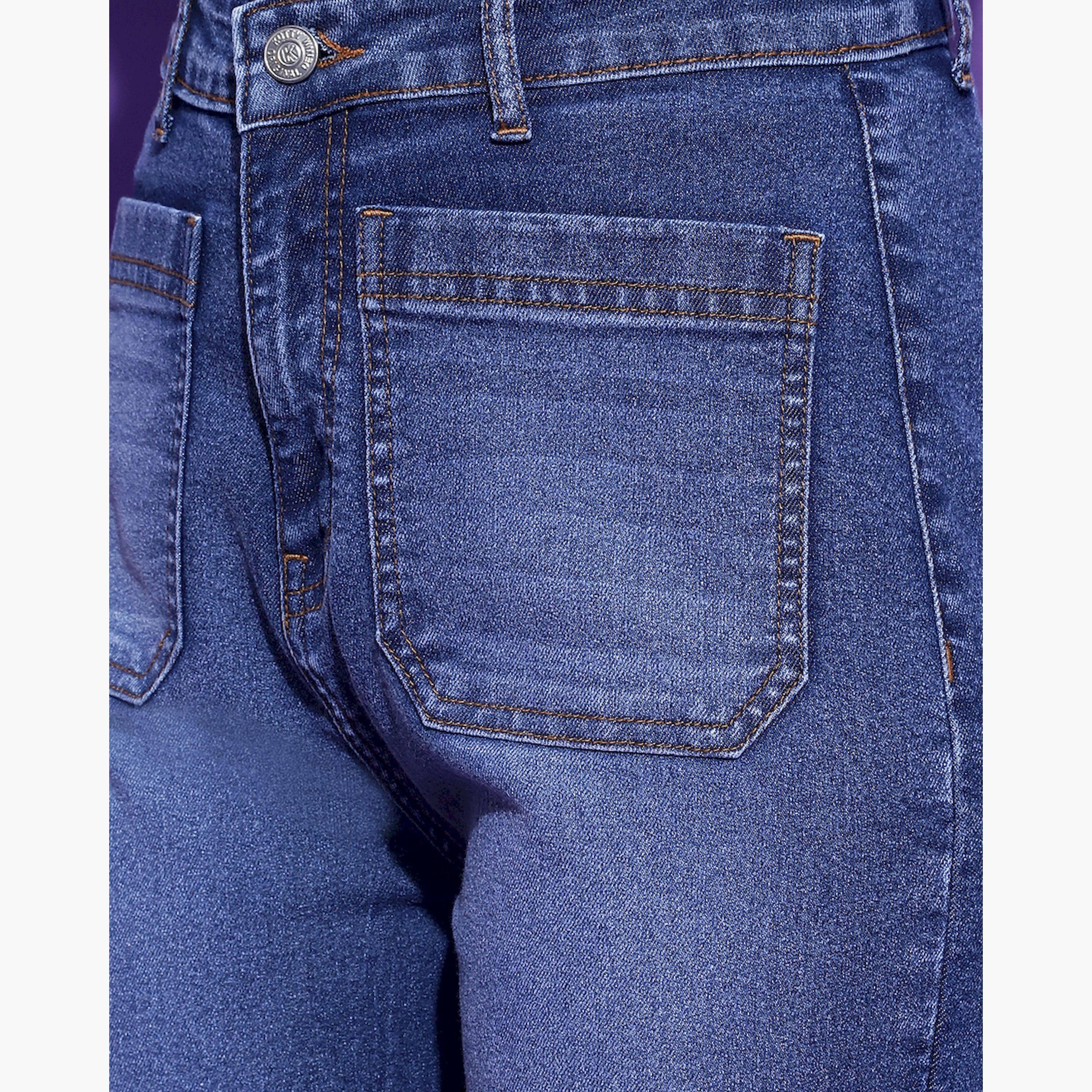 كوتي × ستايلي - بنطال جينز نسائي بقصّة واسعة وخصر مرتفع ولون فاتح-women-clothing-bottoms-jeans-image-6