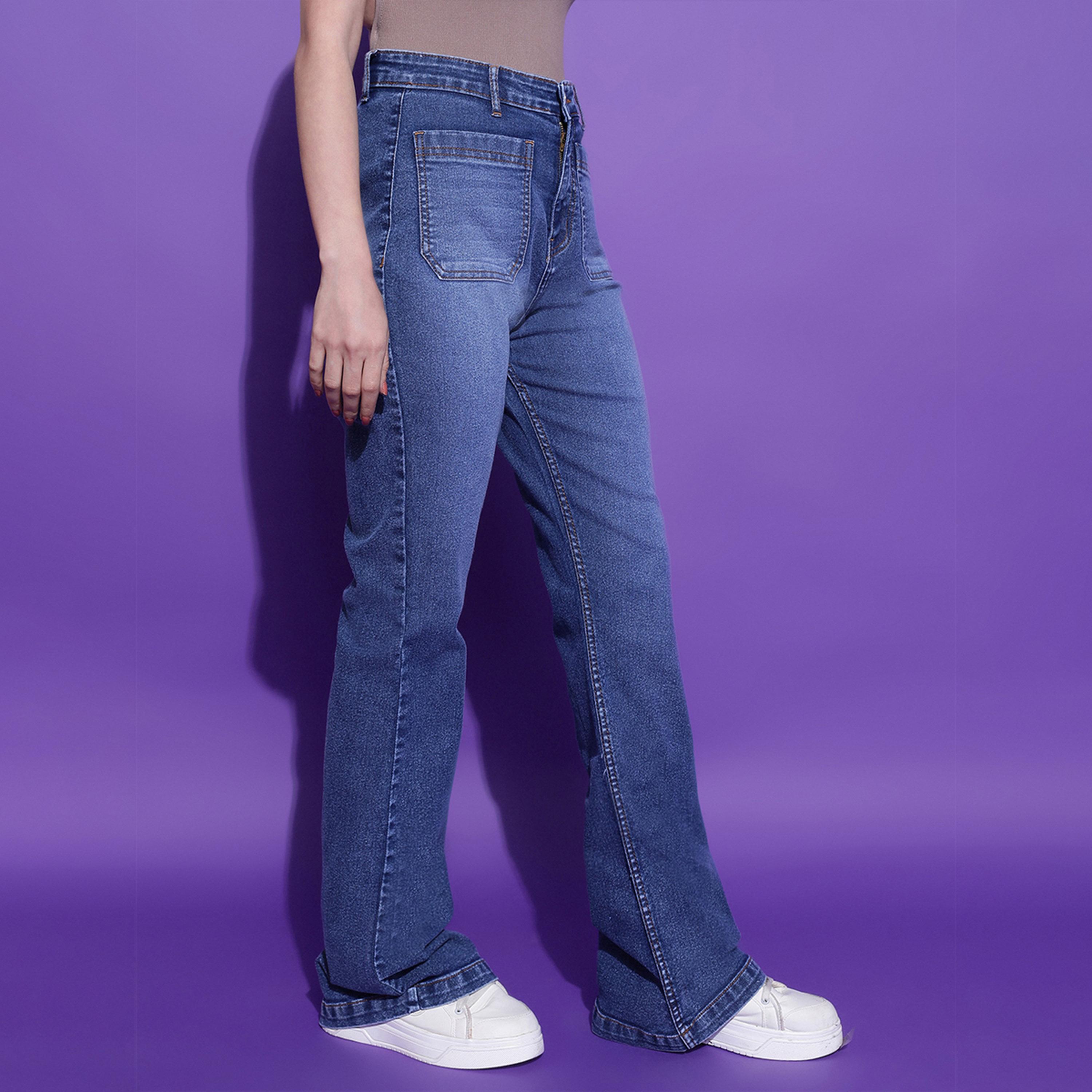 Kotty X Styli Womens Bootcut High-Rise Light Fade Jeans-women-clothing-bottoms-jeans-image-7