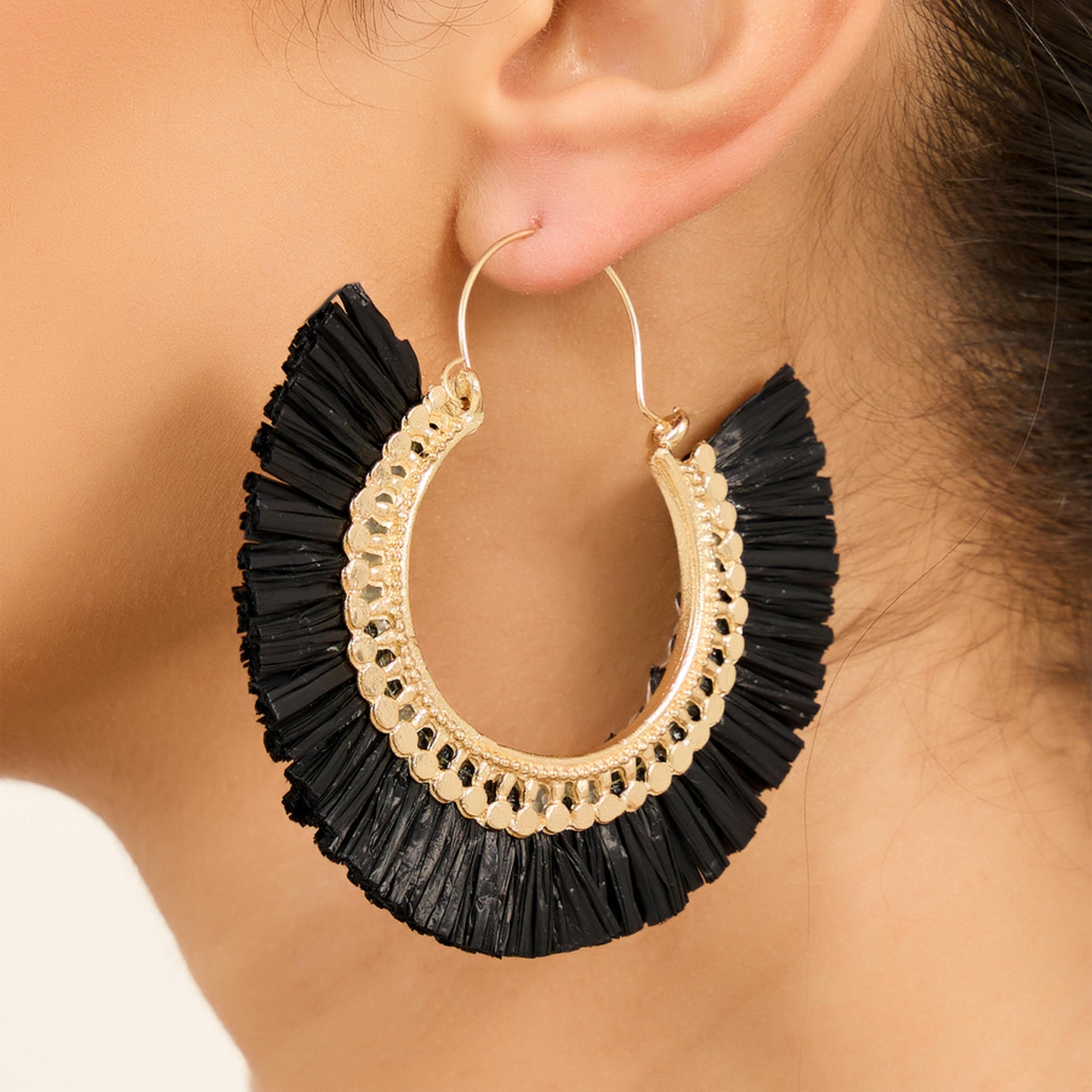 ستايلي -  أقراط تصميم بوهو مزخرفة ومزينة بالشراشيب-women-watchesandjewellery-jewellery-earrings-image-2