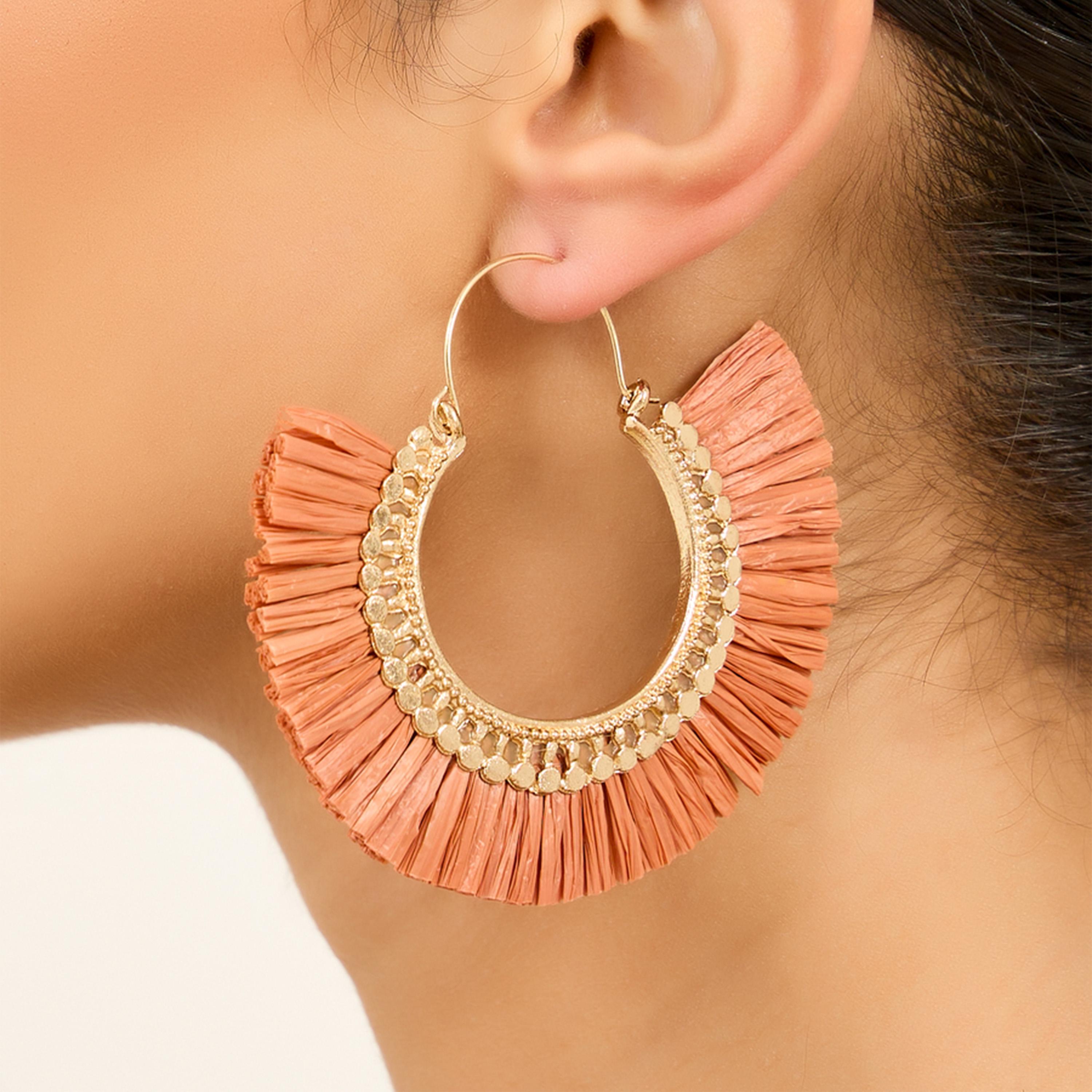 ستايلي -  أقراط تصميم بوهو مزخرفة ومزينة بالشراشيب-women-watchesandjewellery-jewellery-earrings-image-2