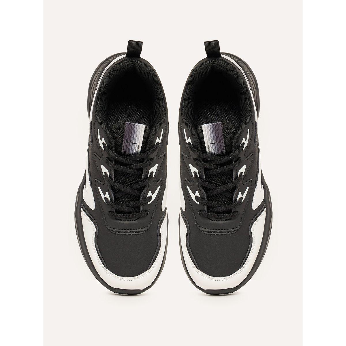 Take Two Contrast Panel Lace Up Chunky Sneakers-women-shoes-sneakers-image-6