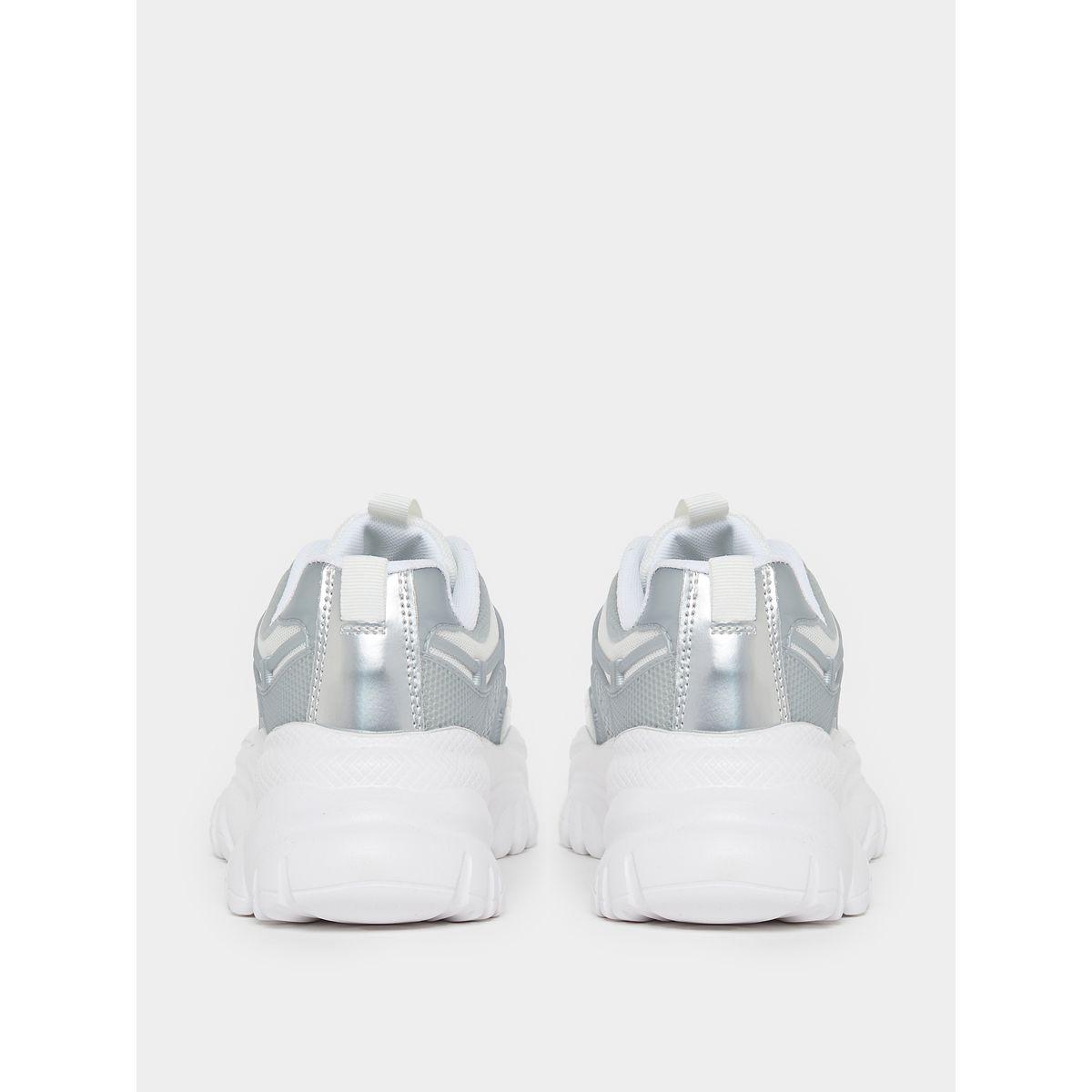 Take Two Metallic Panel Lace Up Chunky Sneakers-women-shoes-sneakers-image-5