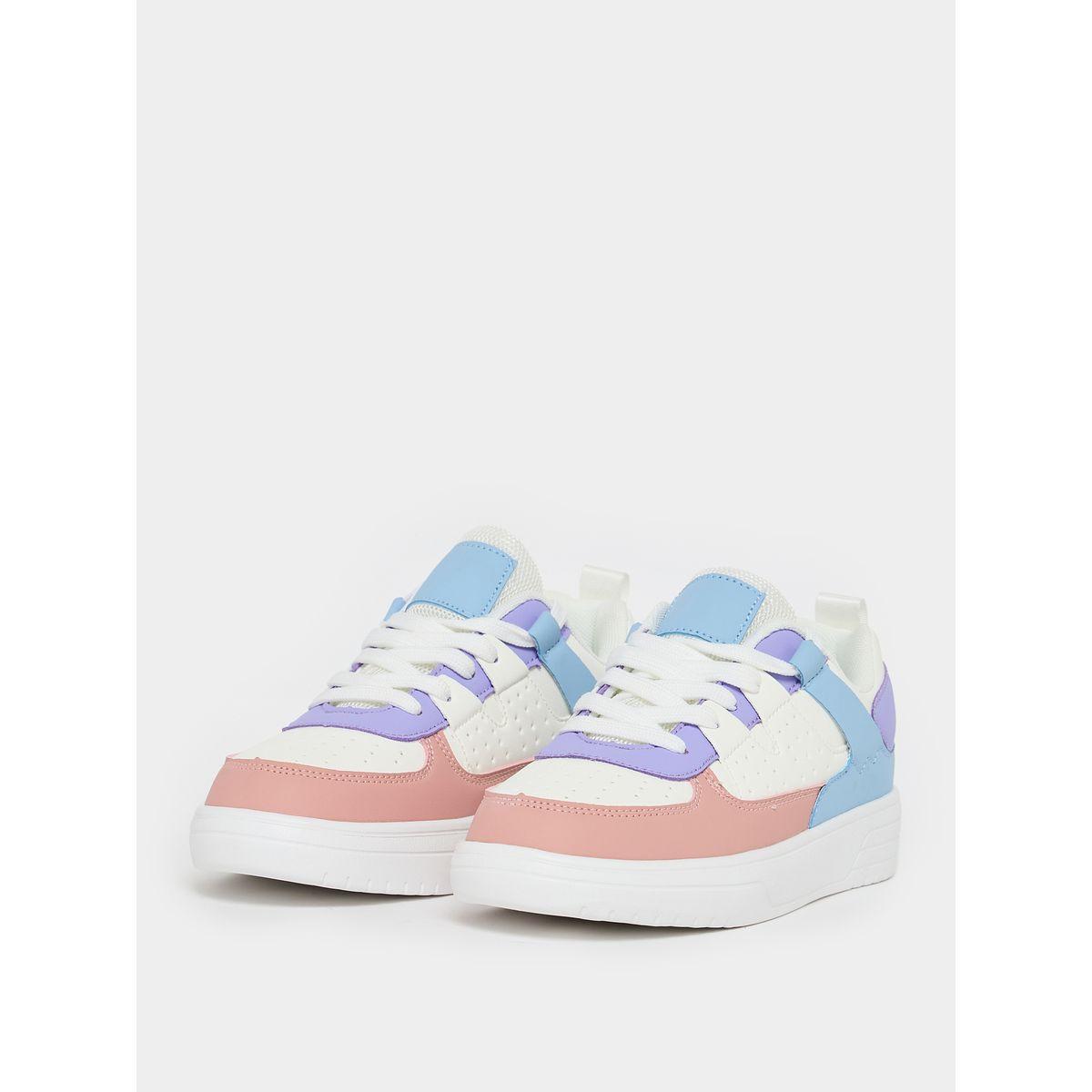 حذاء سنيكرز بنعل سميك ونمط كتل الالوان-women-shoes-sneakers-image-3