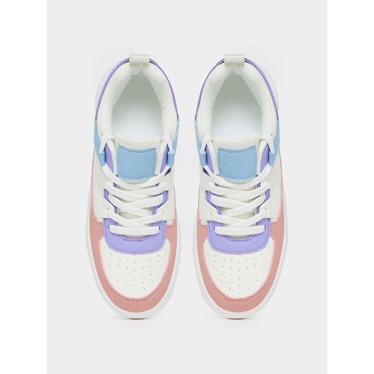 حذاء سنيكرز بنعل سميك ونمط كتل الالوان-women-shoes-sneakers-image-6