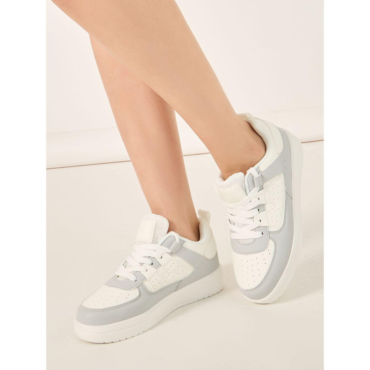 Take Two Color Block Lace Up Sneakers-women-shoes-sneakers-image-1