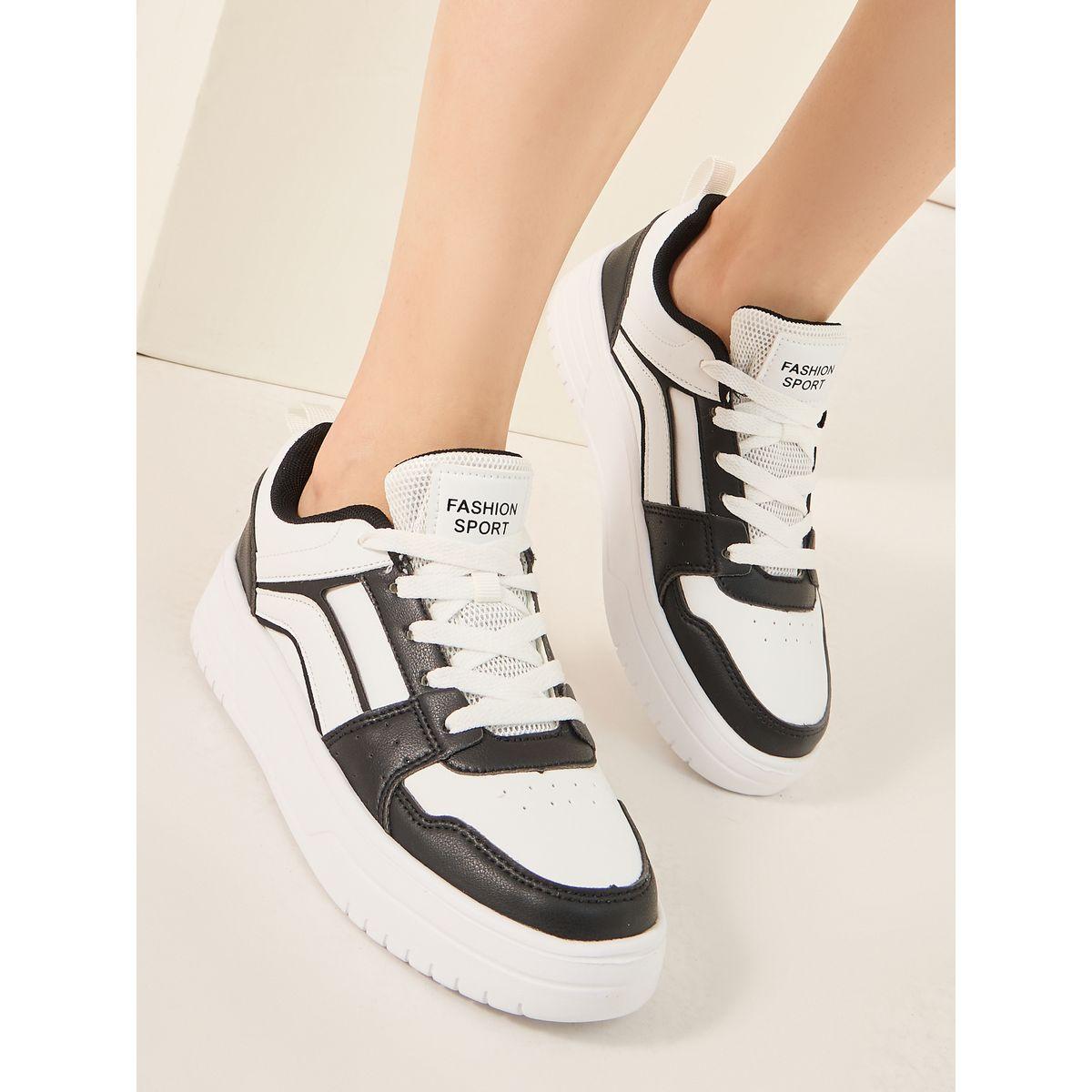 Take Two Color Block Thick Sole Sneakers-women-shoes-sneakers-image-1