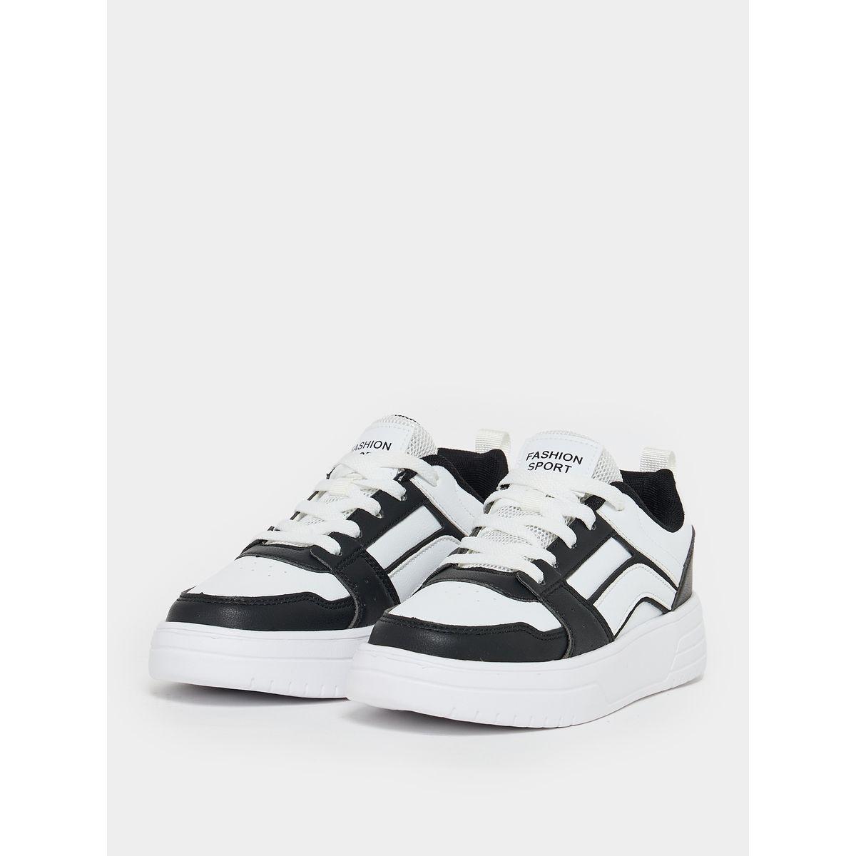 حذاء سنيكرز بنعل سميك ونمط كتل الالوان-women-shoes-sneakers-image-3