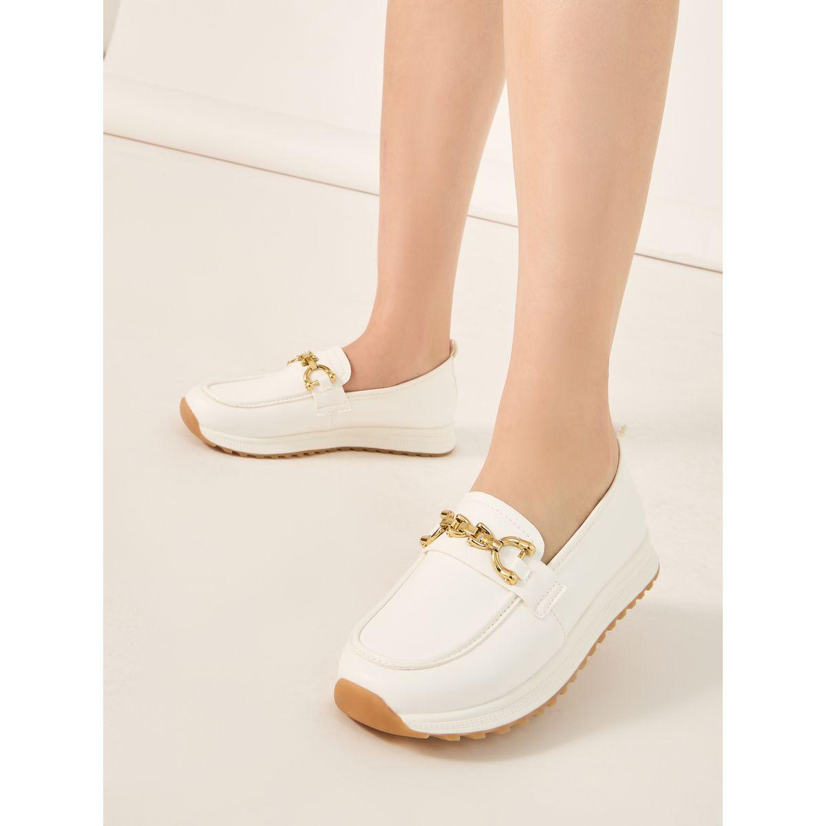 Take Two Buckle Accent Detail Casual Shoes-women-shoes-loafersandmoccasins-image-1