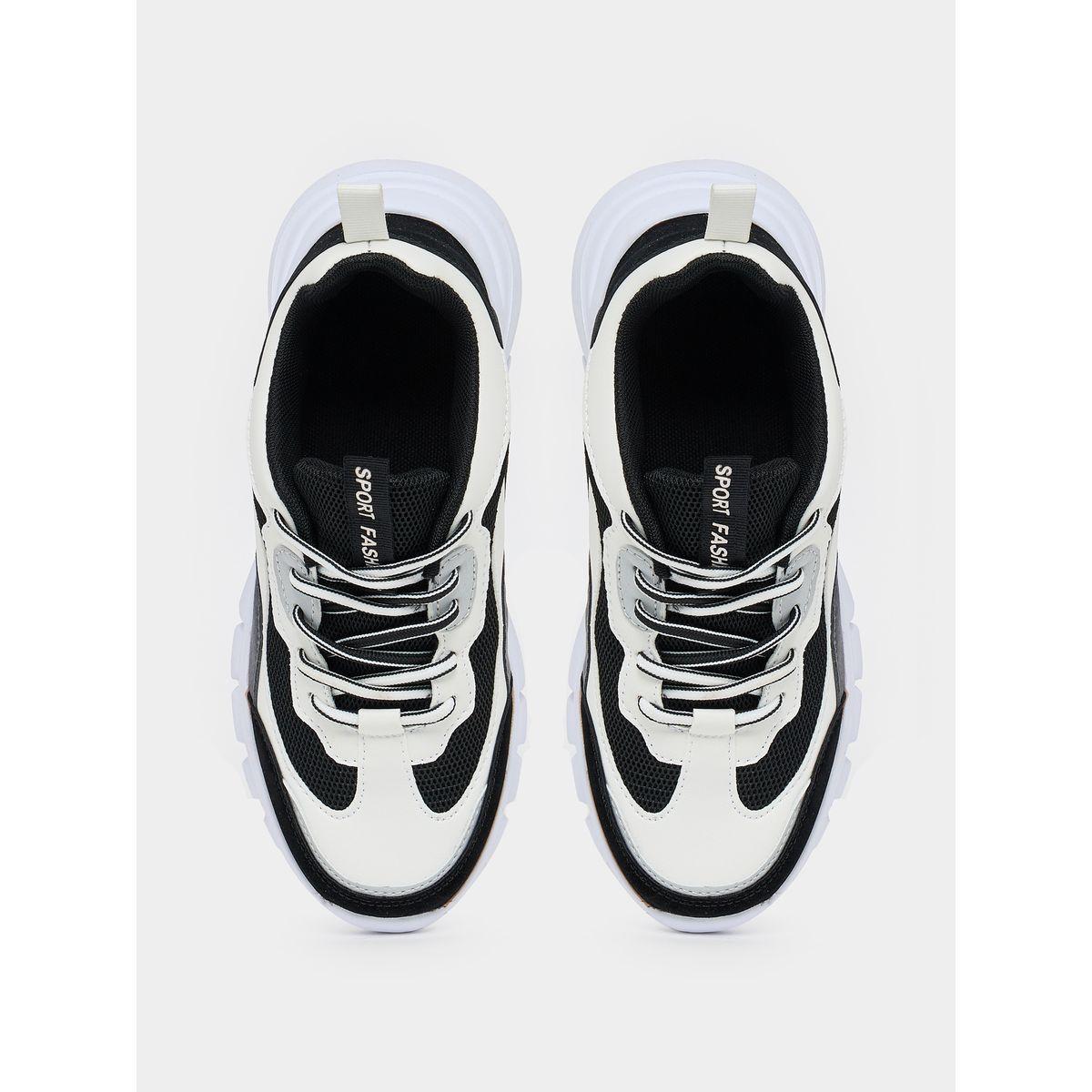 Take Two Color Block Lace Up Chunky Sneakers-women-shoes-sneakers-image-6