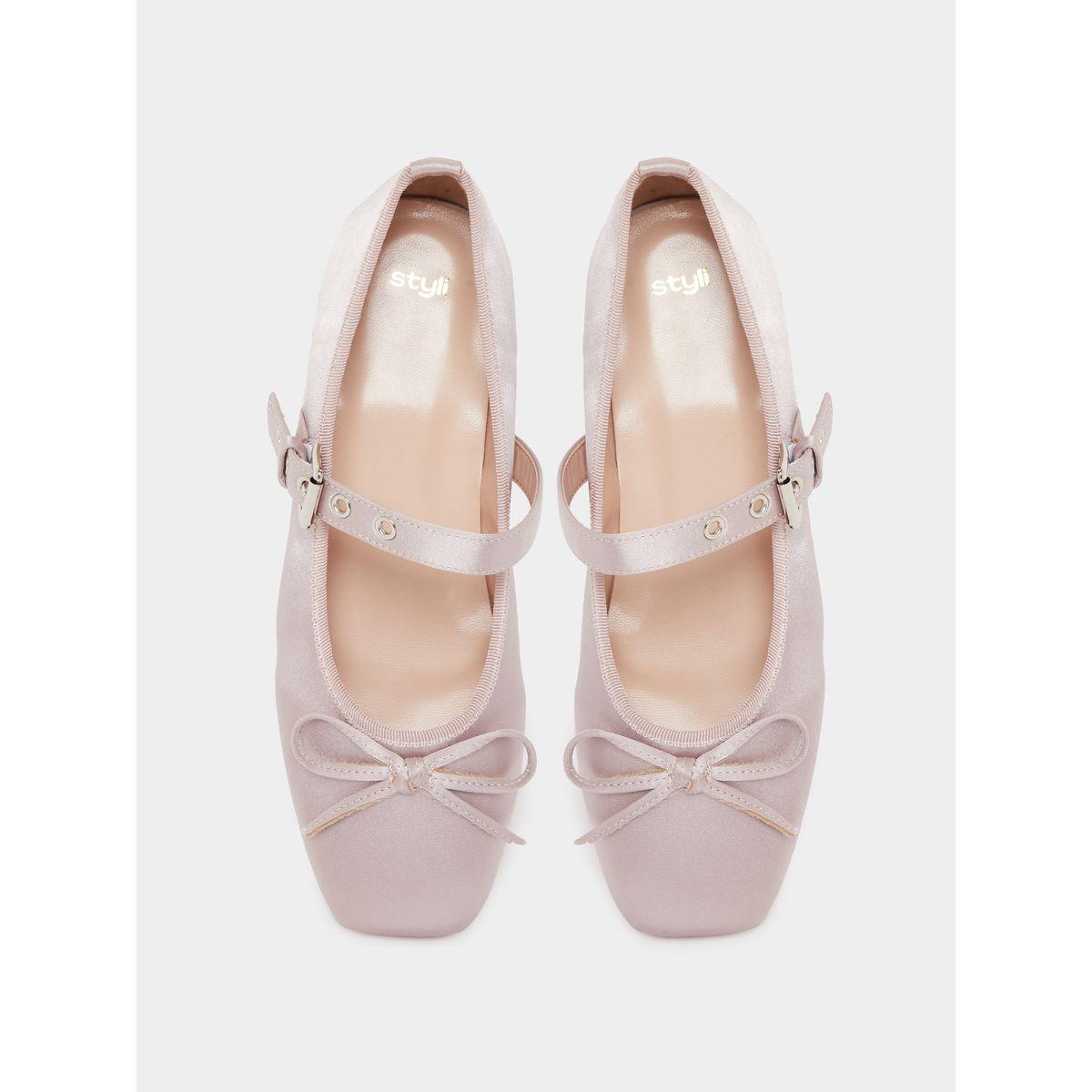 حذاء باليرينا بسير واحد وتفاصيل ريبون-women-shoes-ballerinas-image-5