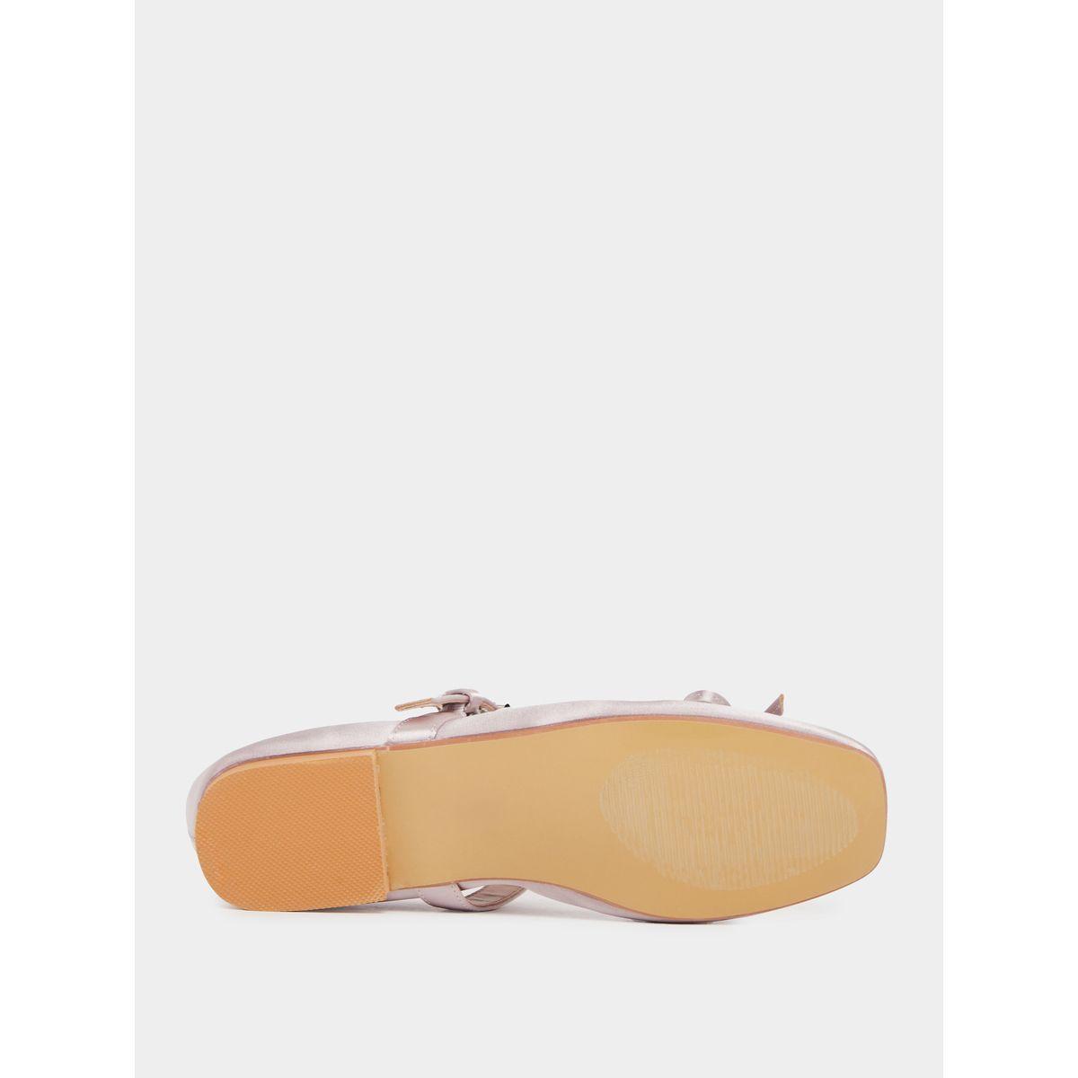 Ribbon Detail One Strap Ballerina Shoes-women-shoes-ballerinas-image-6