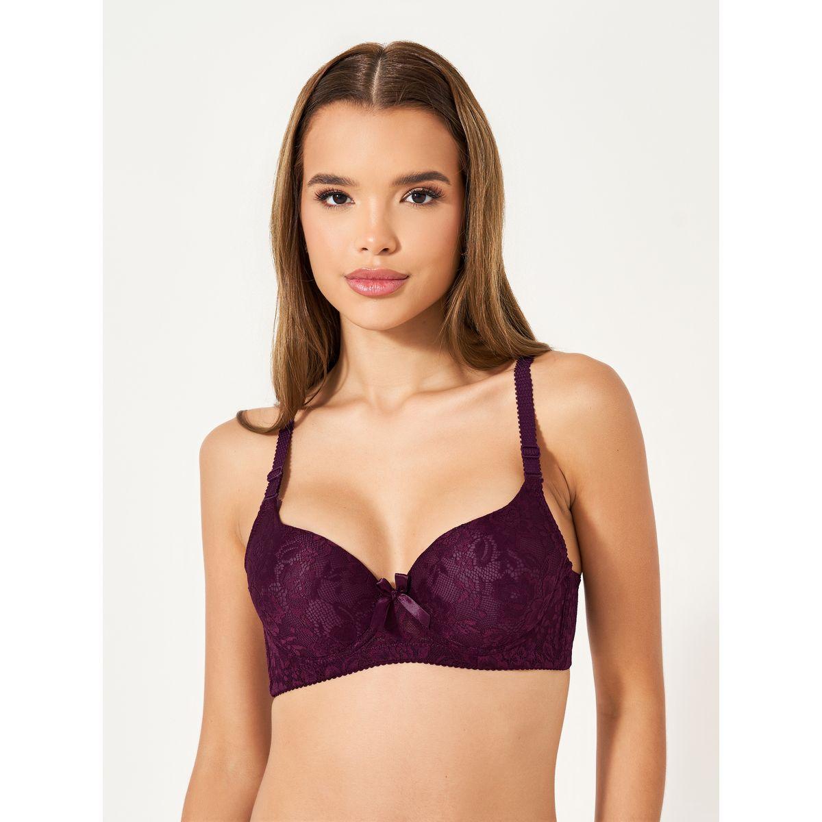مجموعة من 2 صدرية مبطنة بدانتيل وربطة فيونكة-women-clothing-lingerie-bras-image-7