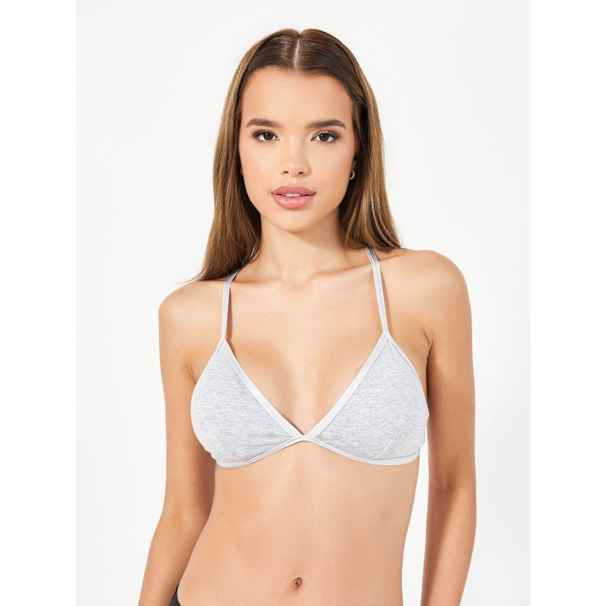 Styli Pack of 3 - Non Padded Non Wired Solid Bralette-women-clothing-lingerie-bras-image-6
