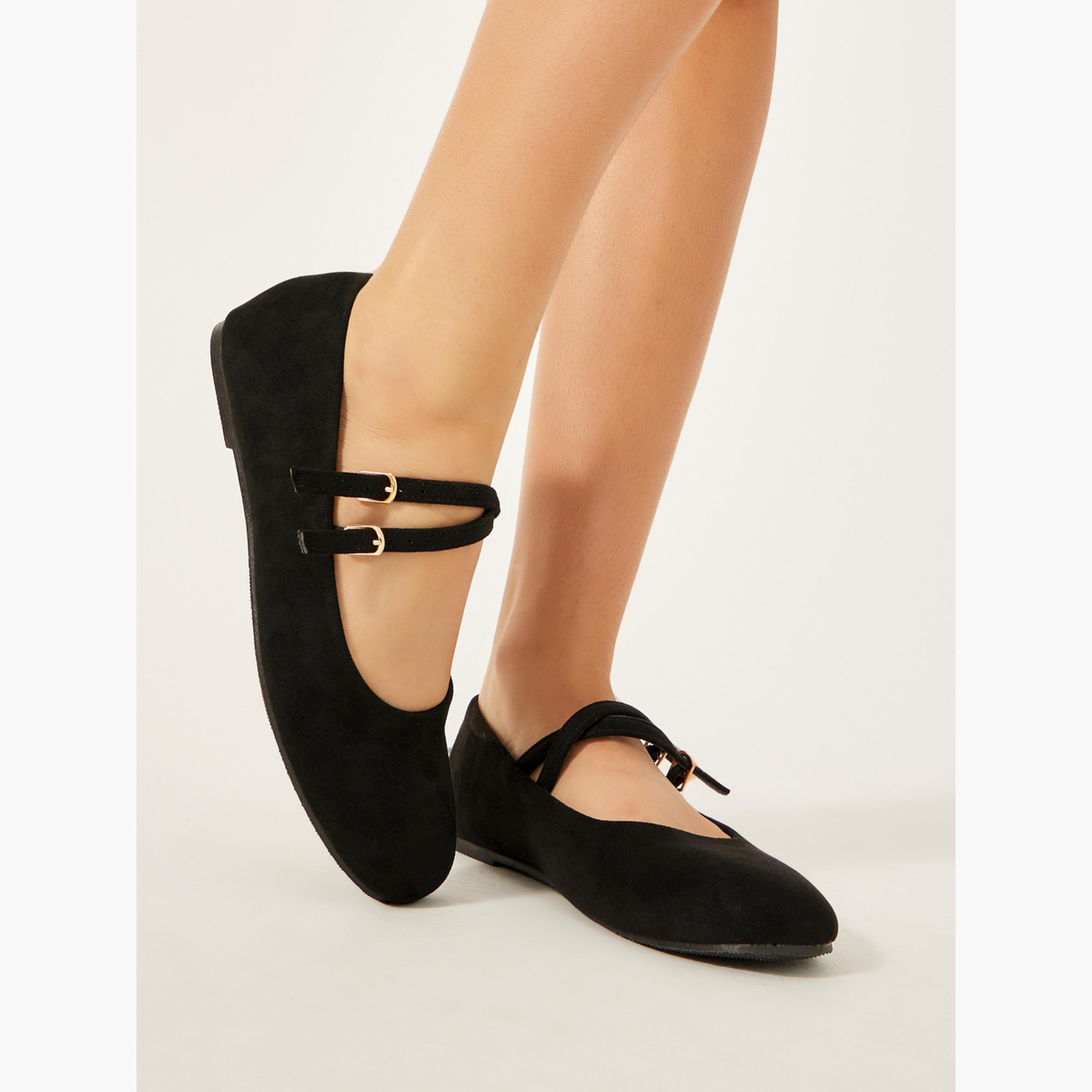 ستايلي - حذاء باليرينا ماري جين مع مشبك للإغلاق-women-shoes-ballerinas-image-1